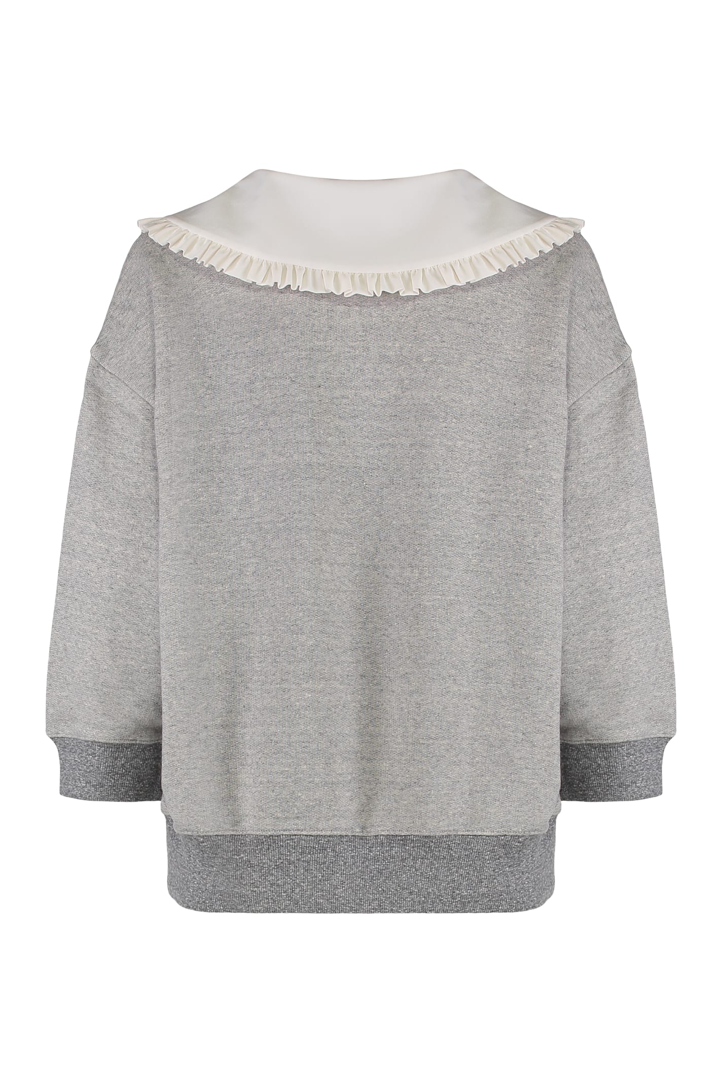 Chloé Sweatshirt In Cotton Blend In Gray