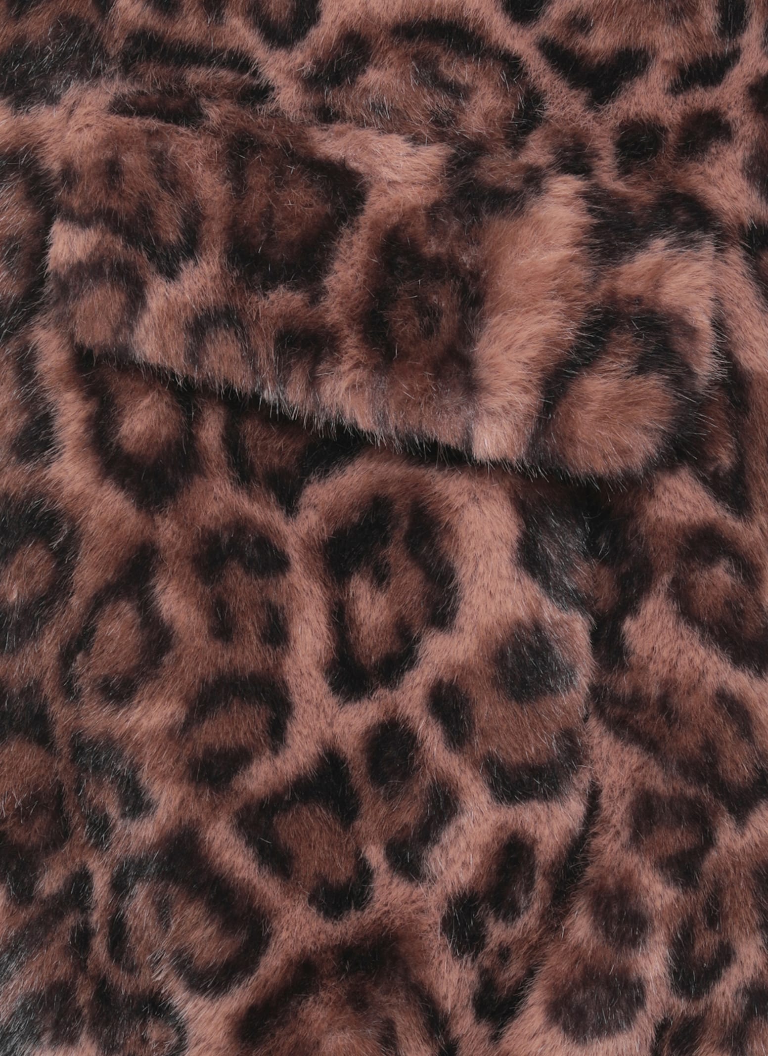 Betta Corradi Faux Fur Coat In Brown