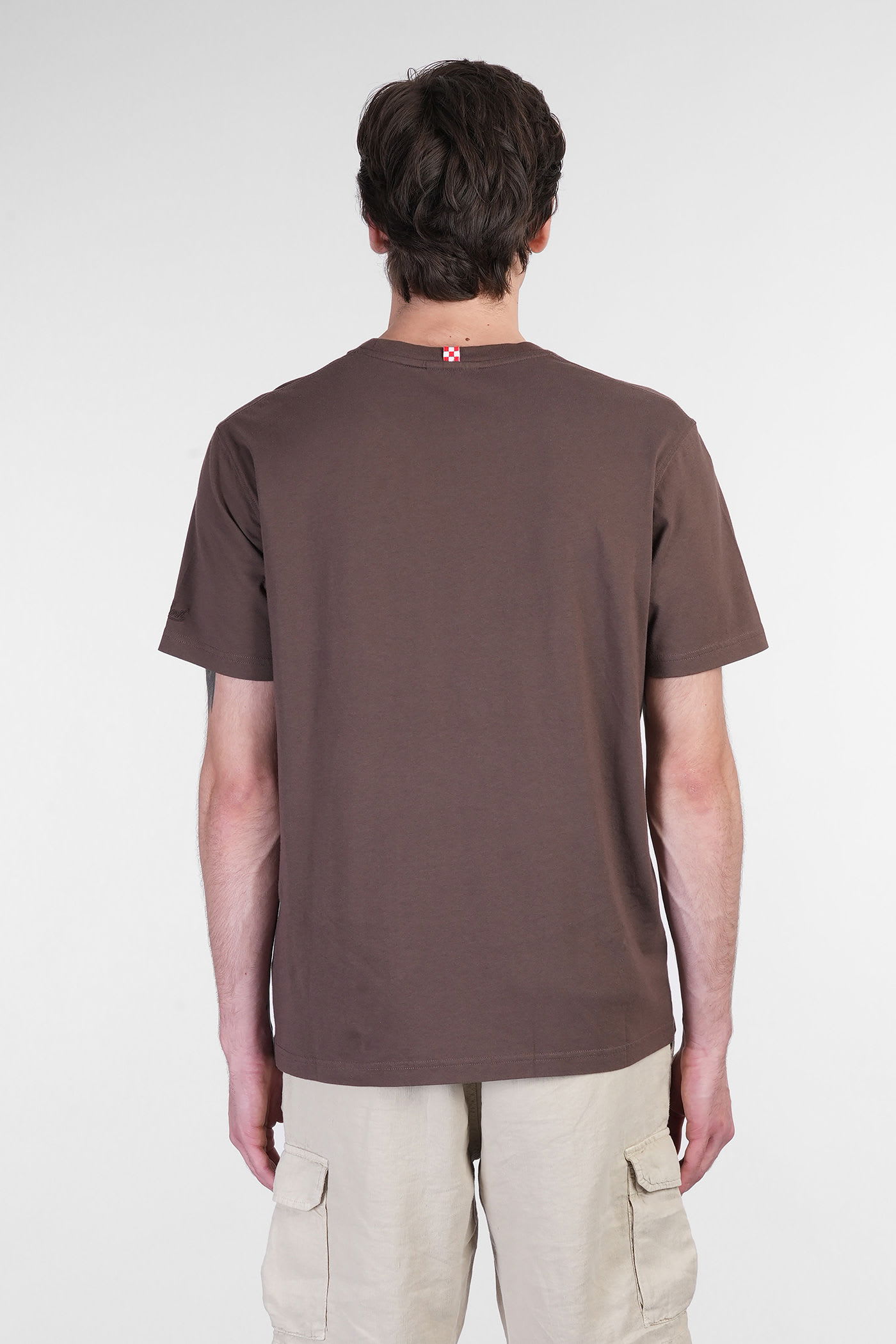 Mc2 Saint Barth Ecstasea N T-shirt In Brown Linen In Brown