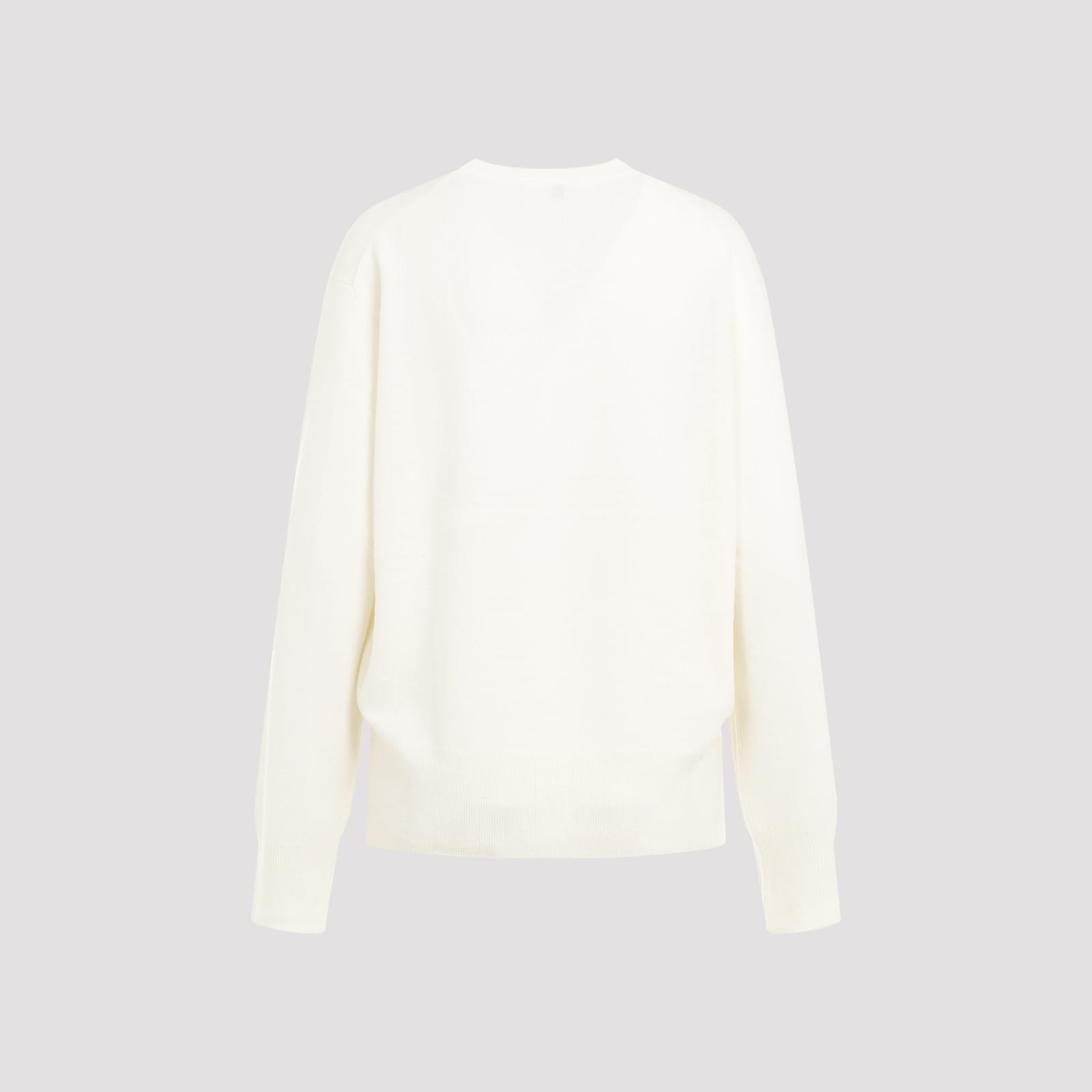 Shop Totême Crewneck Pullover In Meringue