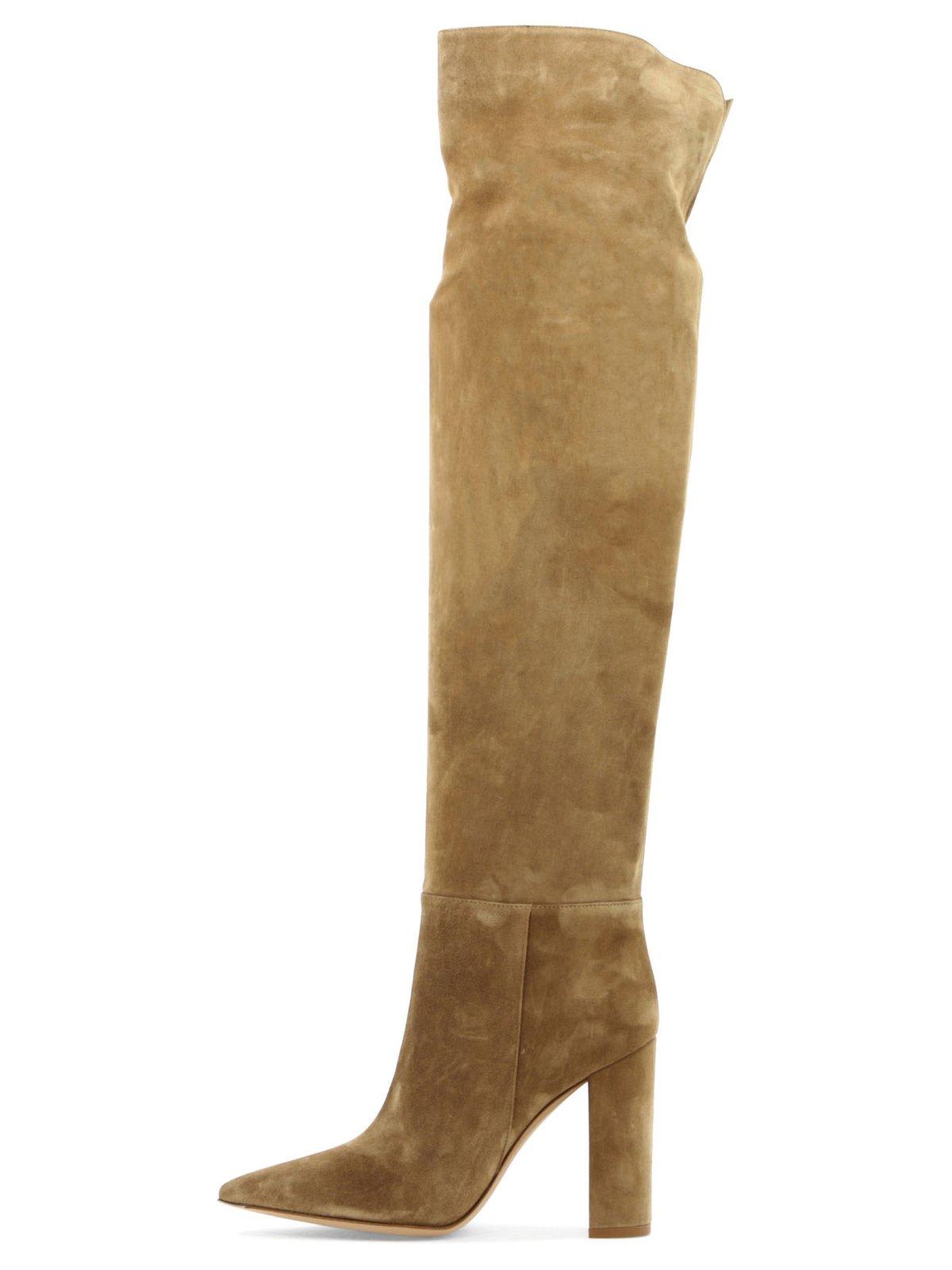GIANVITO ROSSI POINTED-TOE HEELED BOOTS