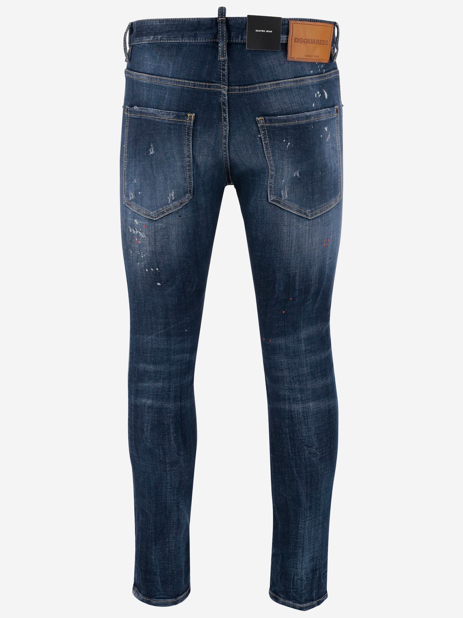 Dsquared2 Indigo Blue Stretch Cotton Jeans In Blue