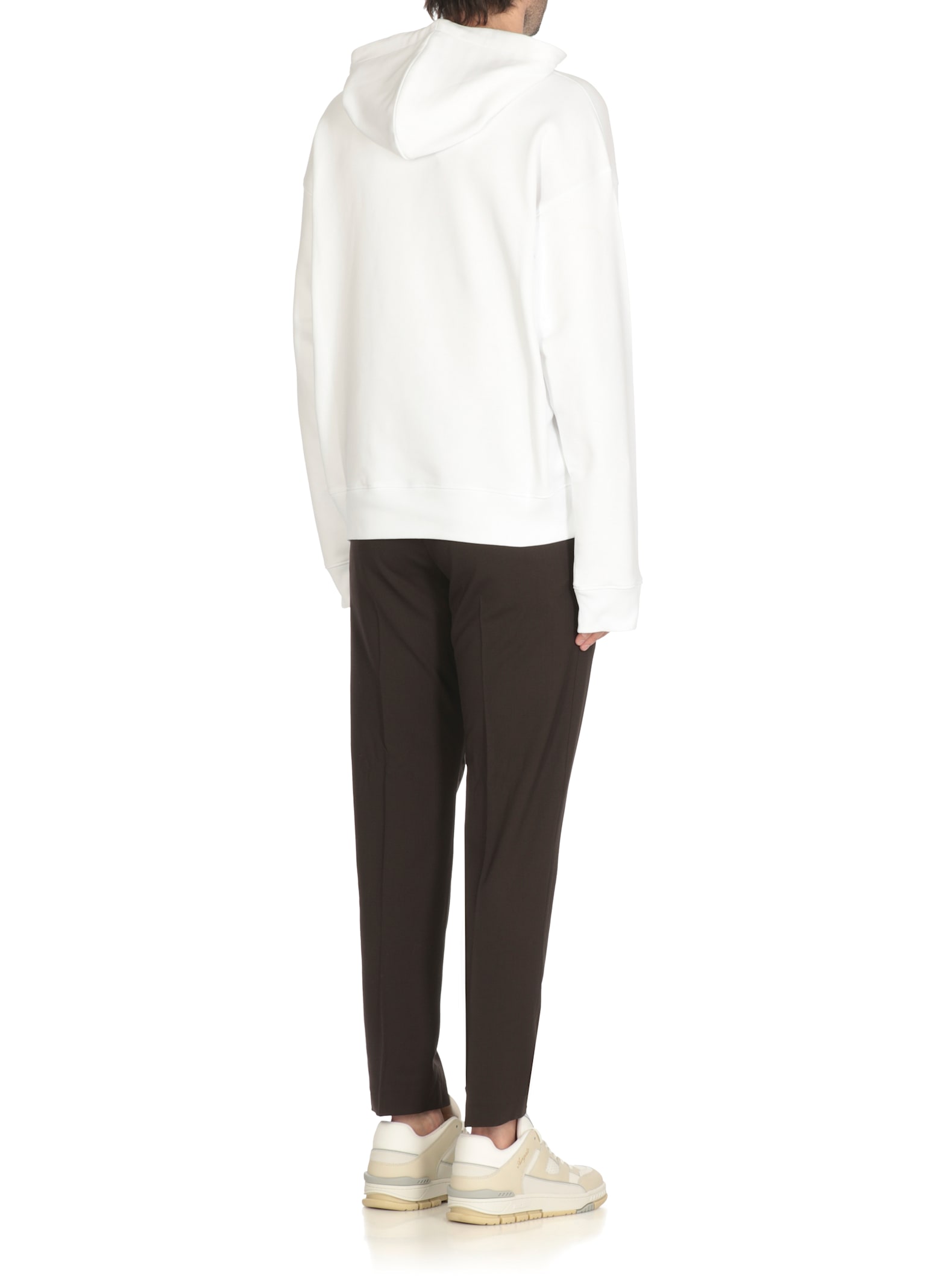 Moschino Long-sleeved Sweatshirt In White