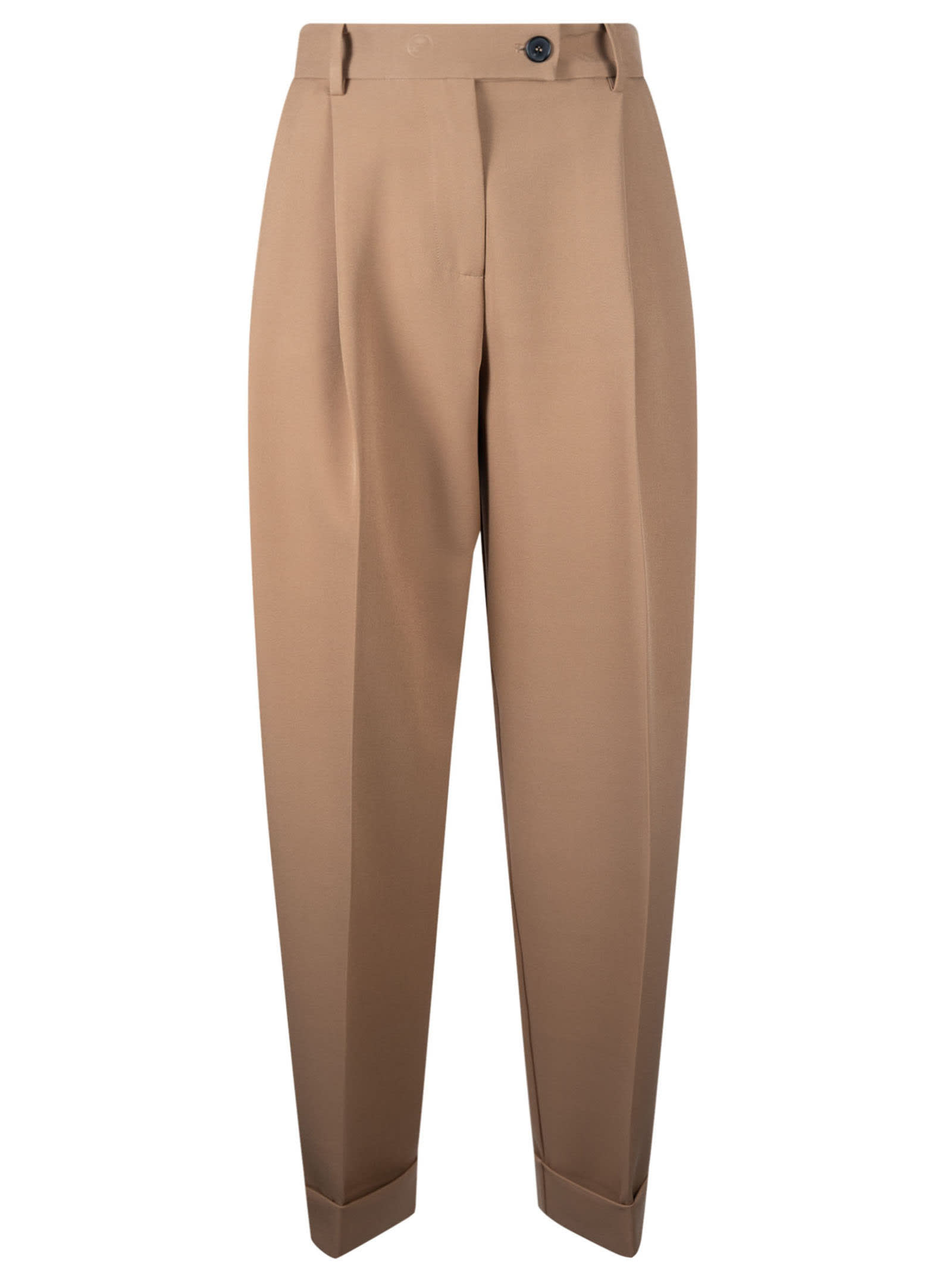 Wrap Buttoned Trousers