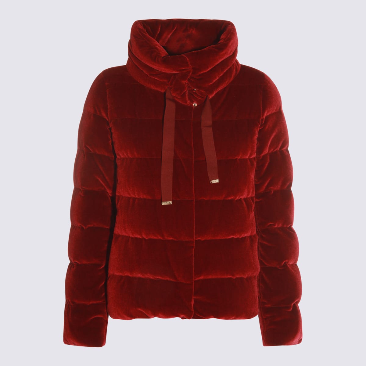 Herno Red Down Jacket In Red