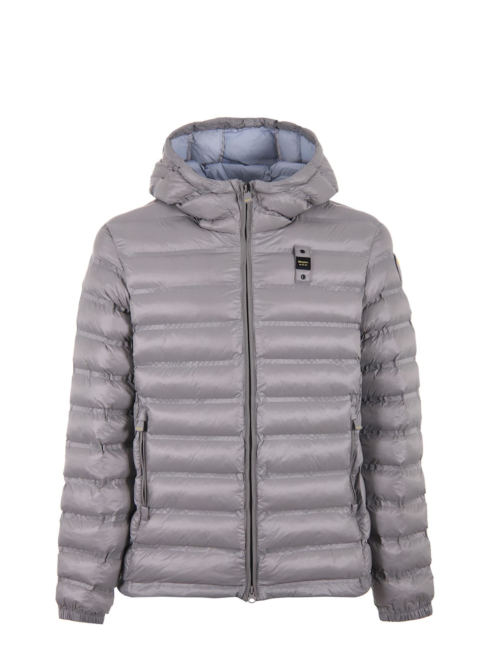 Shop Blauer Nylon Jacket In Grey