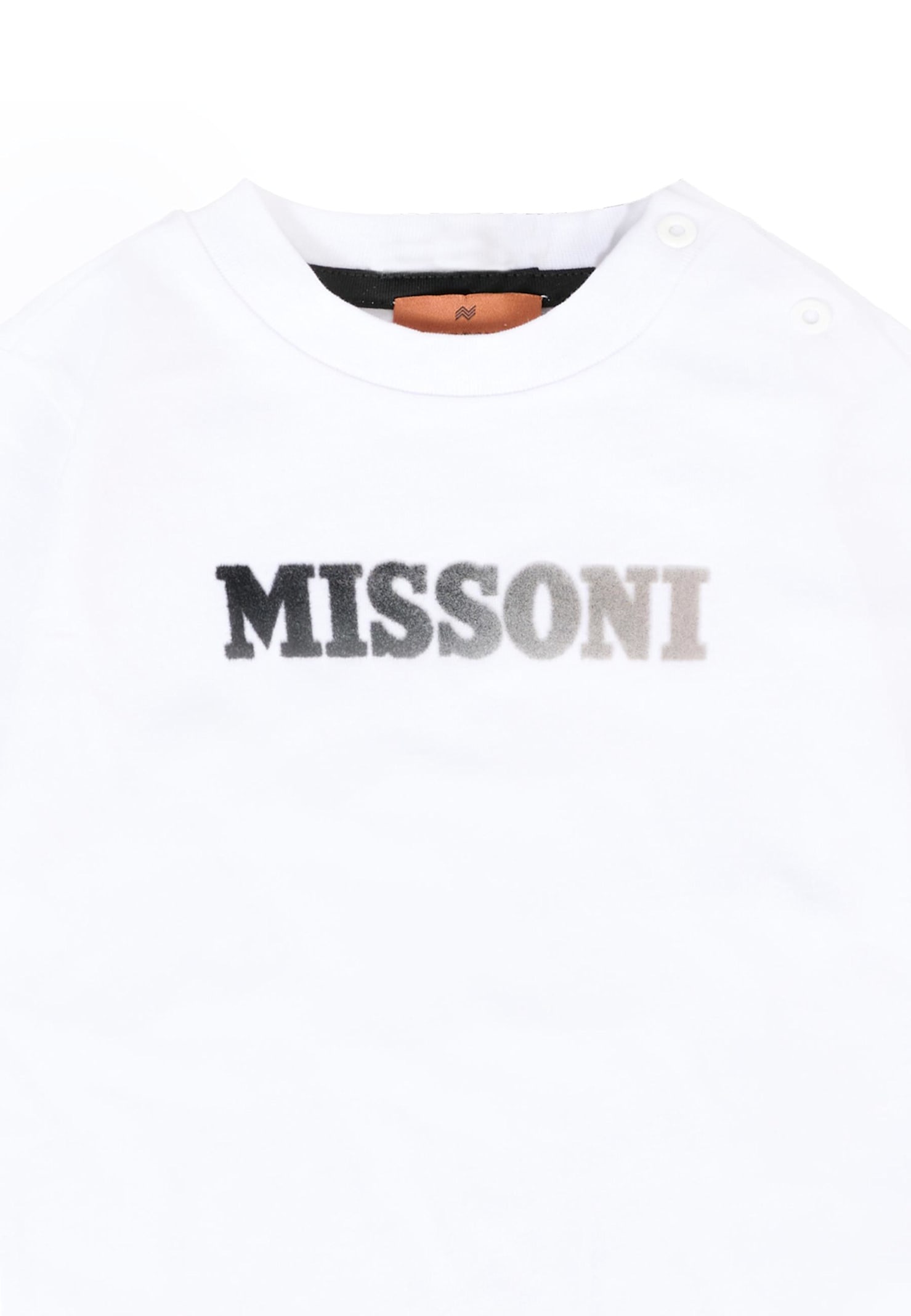 Missoni White T-shirt For Baby Boy With Logo In White