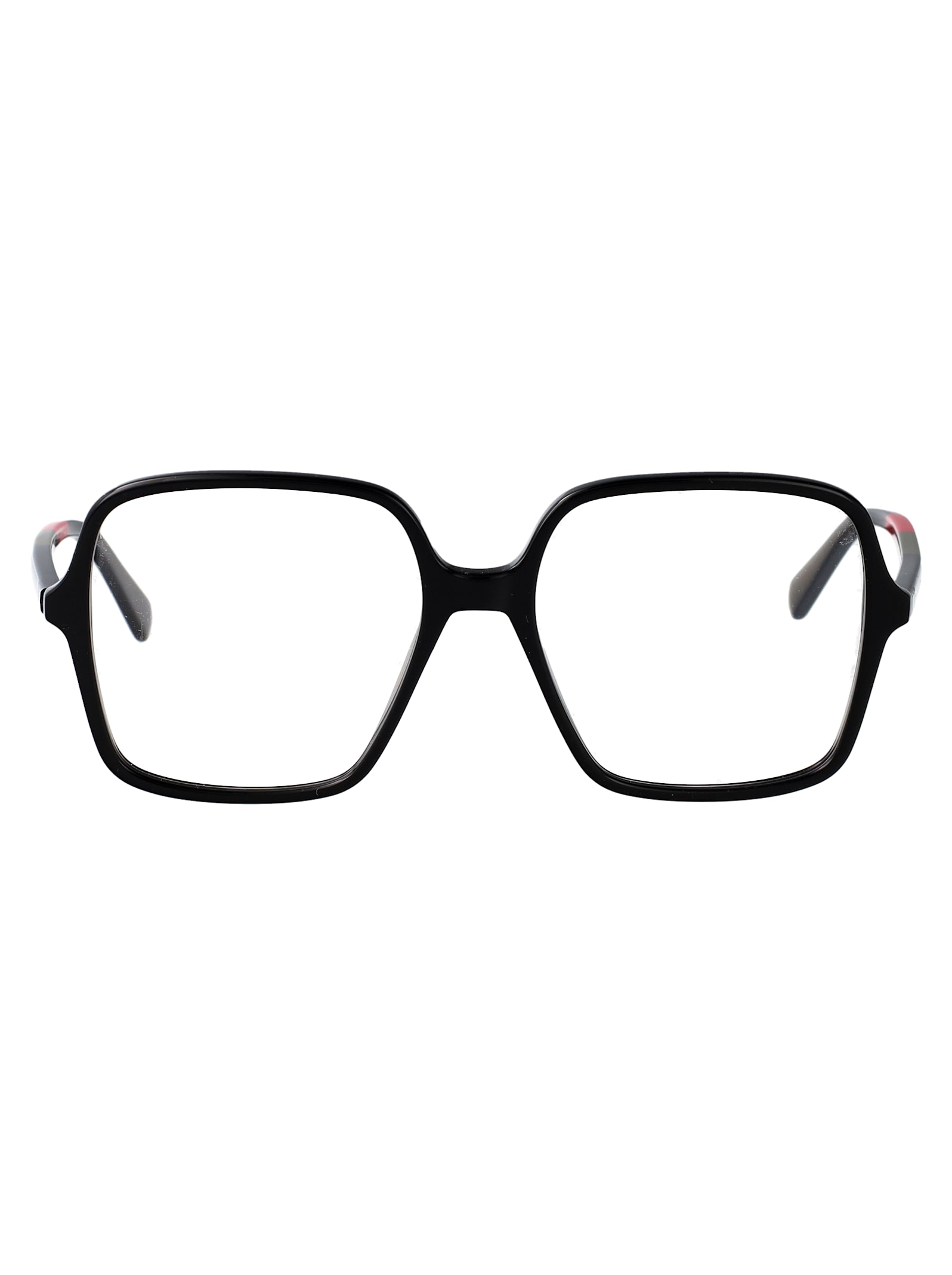 Gucci Gg1271o Glasses In 001 Black Gold Transparent