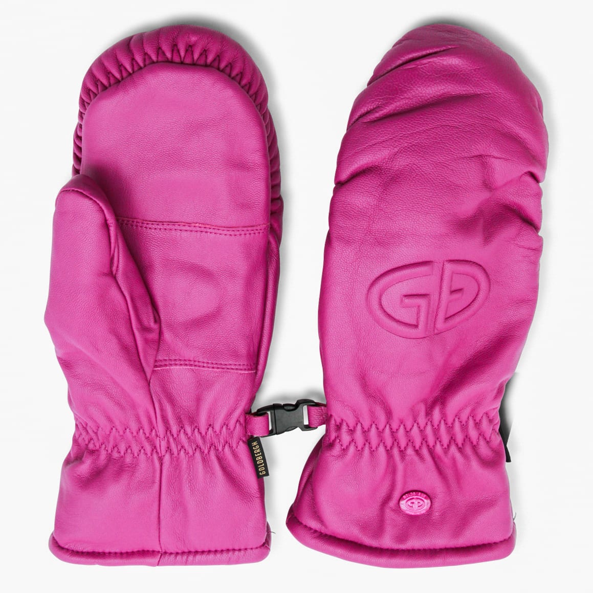 Goldbergh Purple Leather Hilja Gloves In Pink