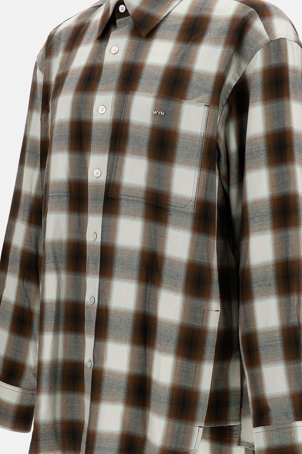 Wooyoungmi Checked Cotton Shirt In Neutral