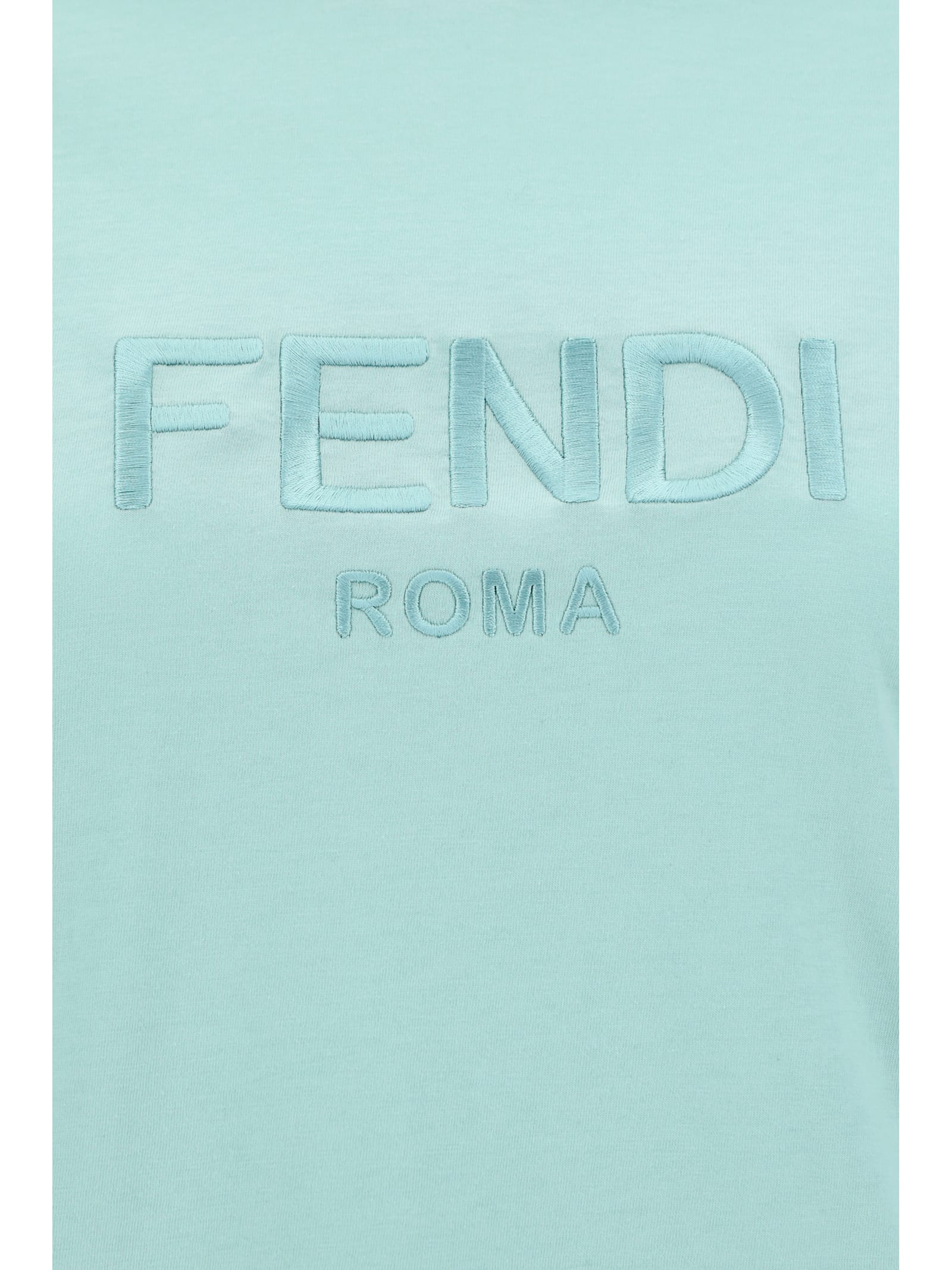 Shop Fendi T-shirt In Aquifer