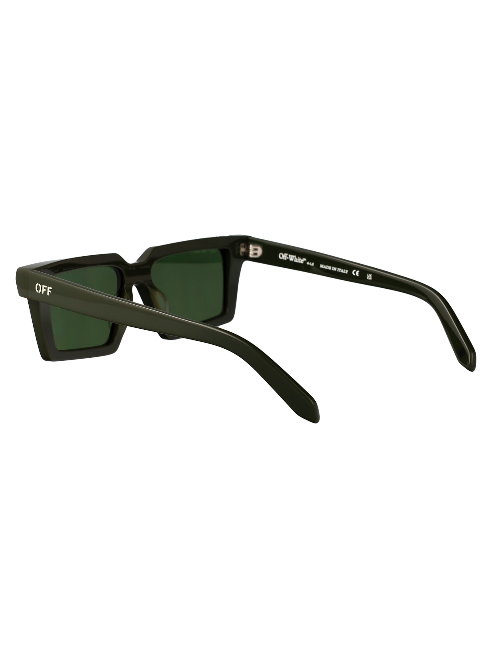 Off-white Windsor Logo-plaque Sunglasses In Military Green Green
