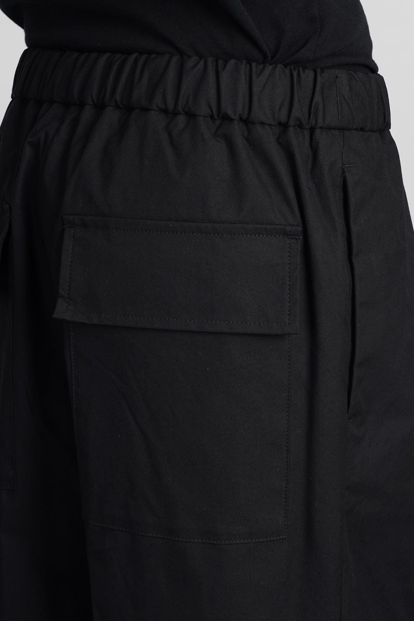 Shop Jil Sander Pants In Black Cotton