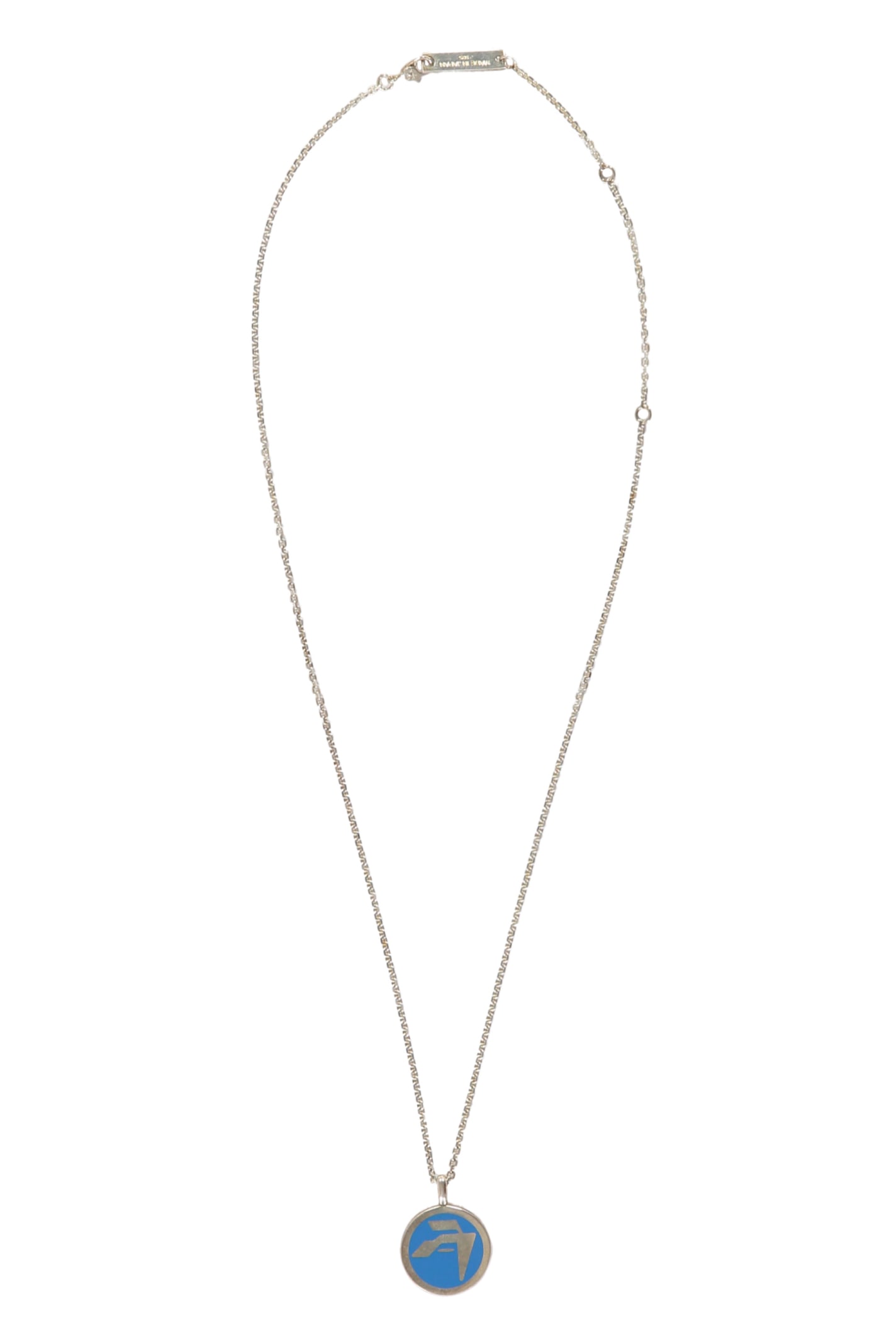Shop Ambush Chain Necklace With Decorative Pendant In Silver