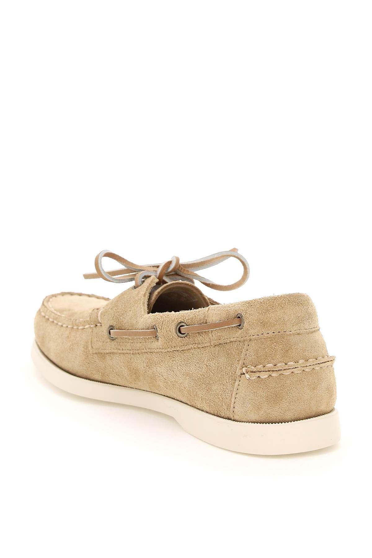 Shop Sebago Docksides Portland Suede Mocassin In Beige Camel