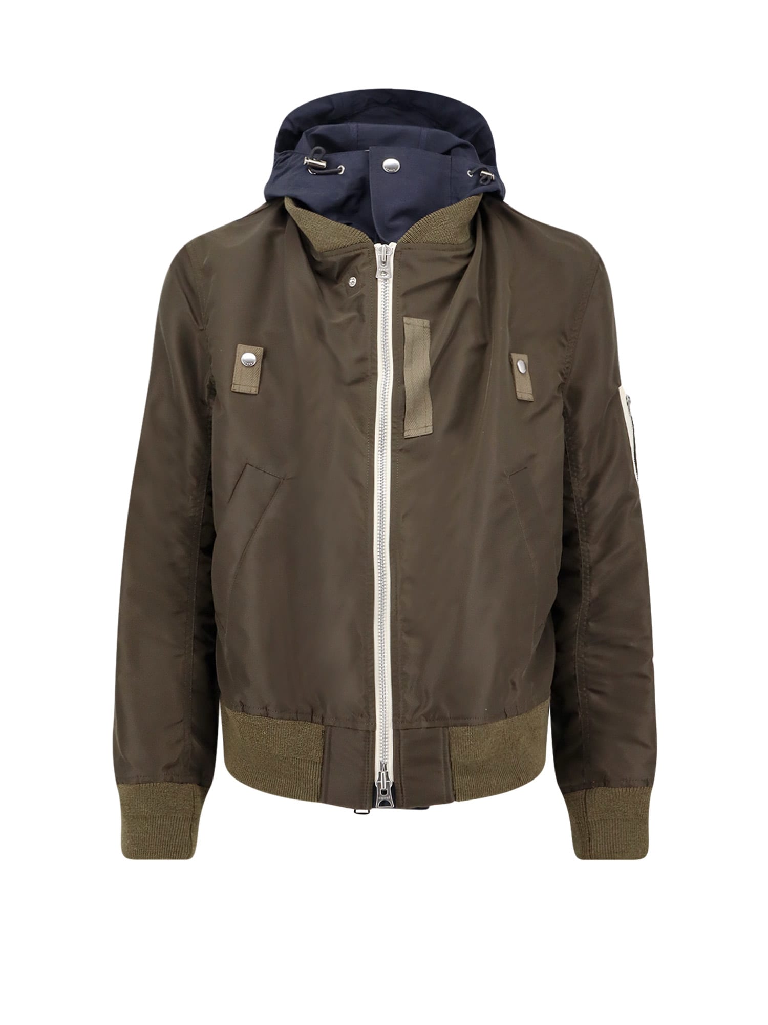 Sacai Nylon Bomber Jacket In Multi