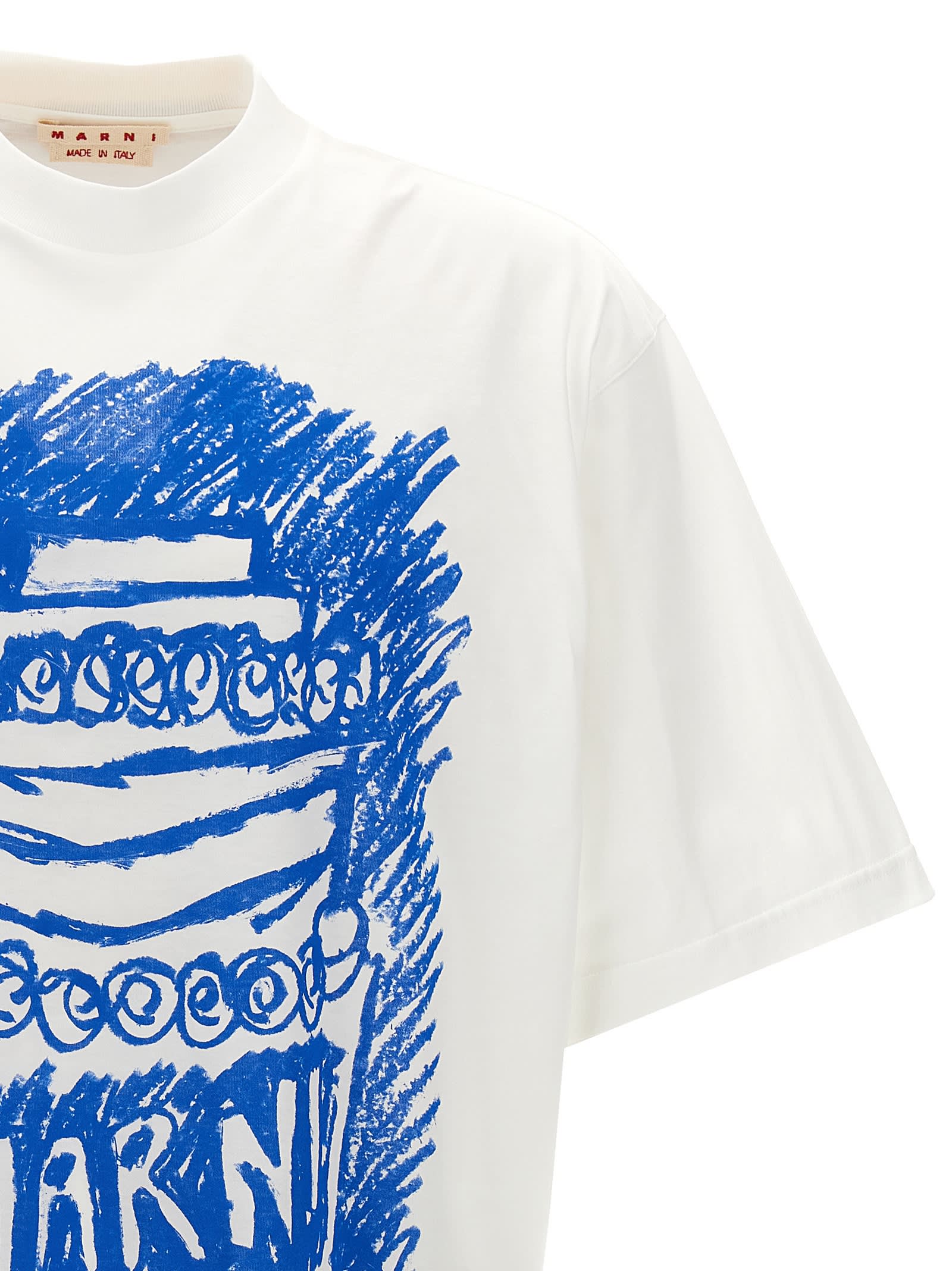 Shop Marni 30th Anniversary T-shirt In White