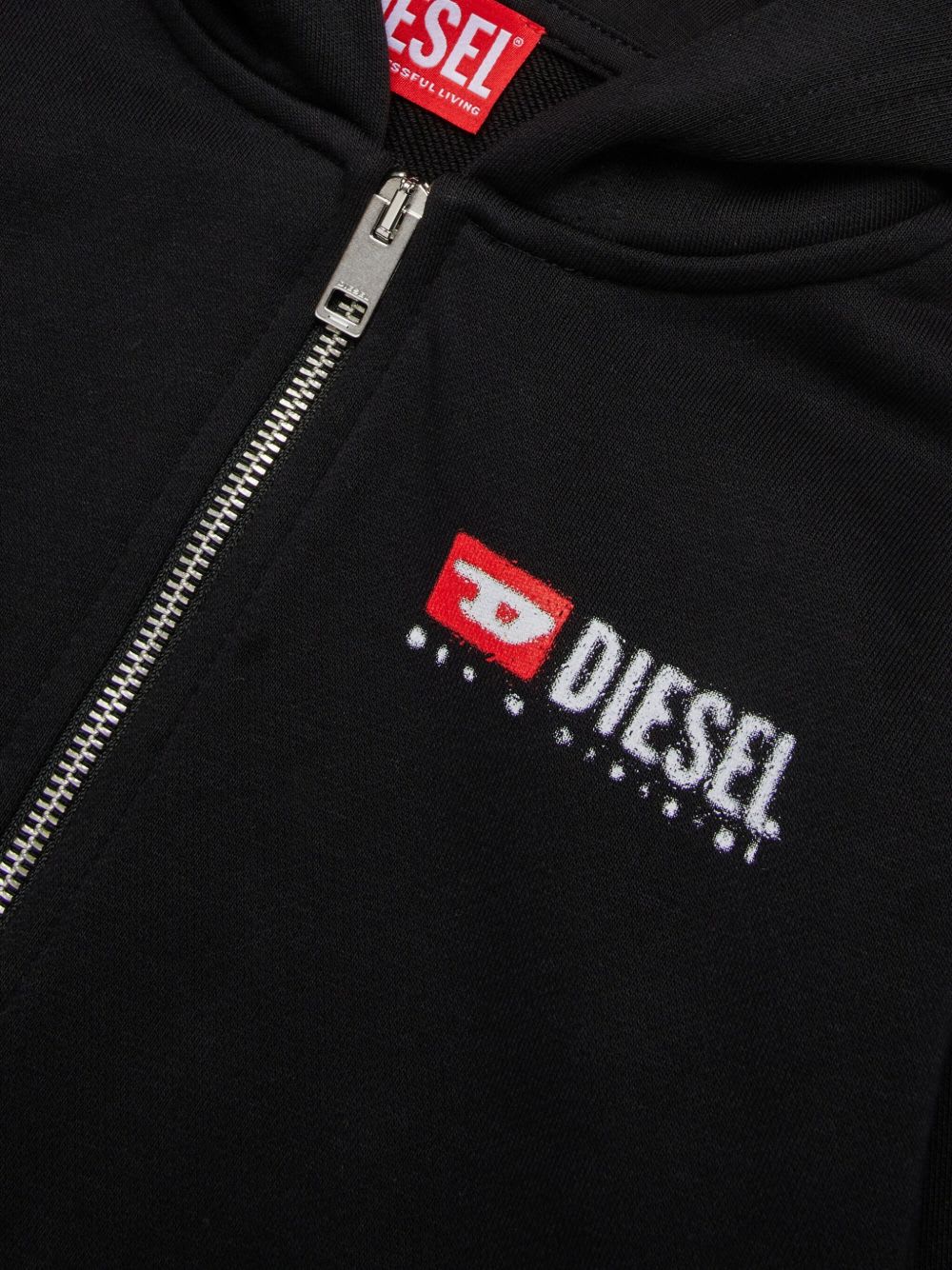 Diesel Sdropshoodz Over Sweatshirt In Black