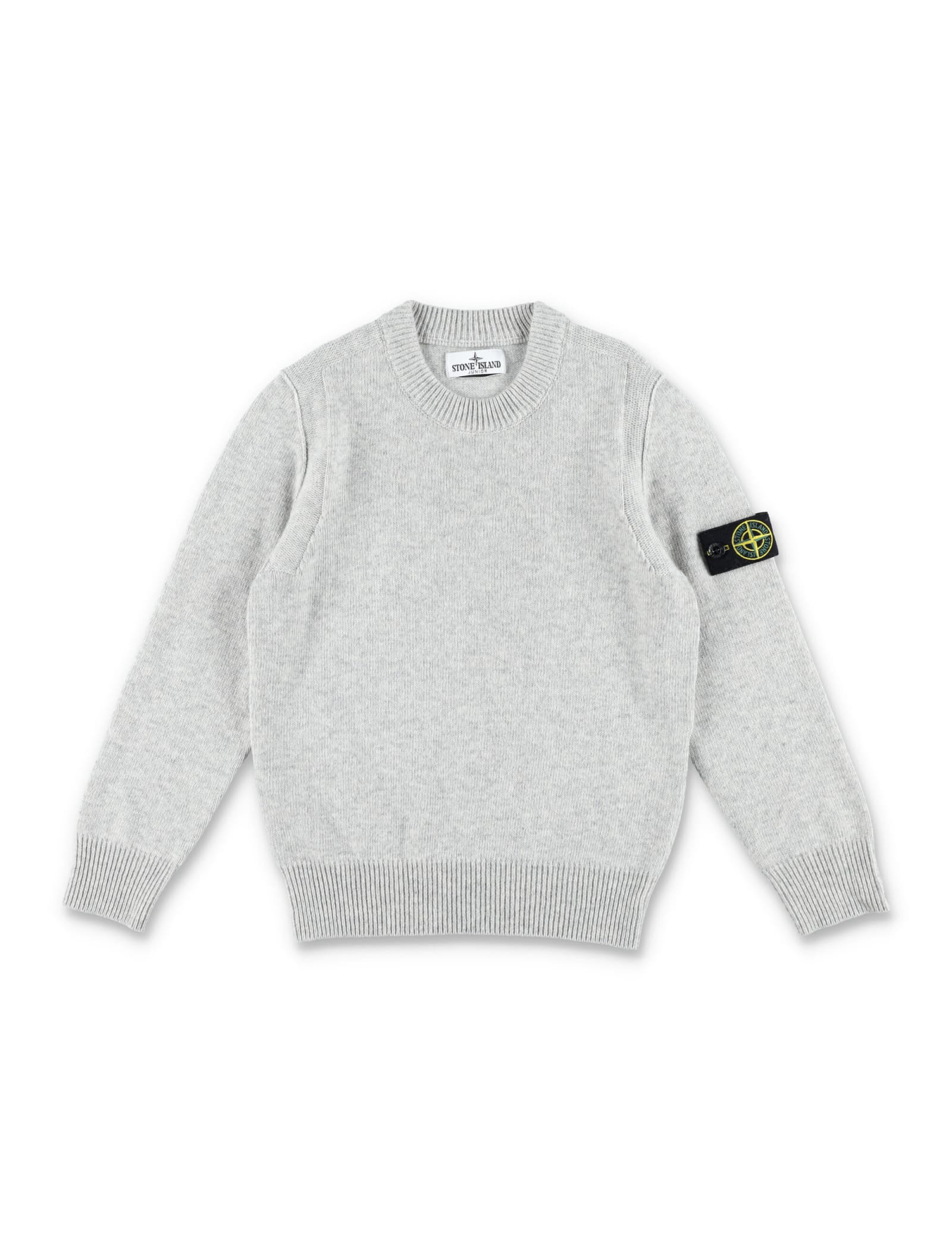 Shop Stone Island Knit Basic In Grey