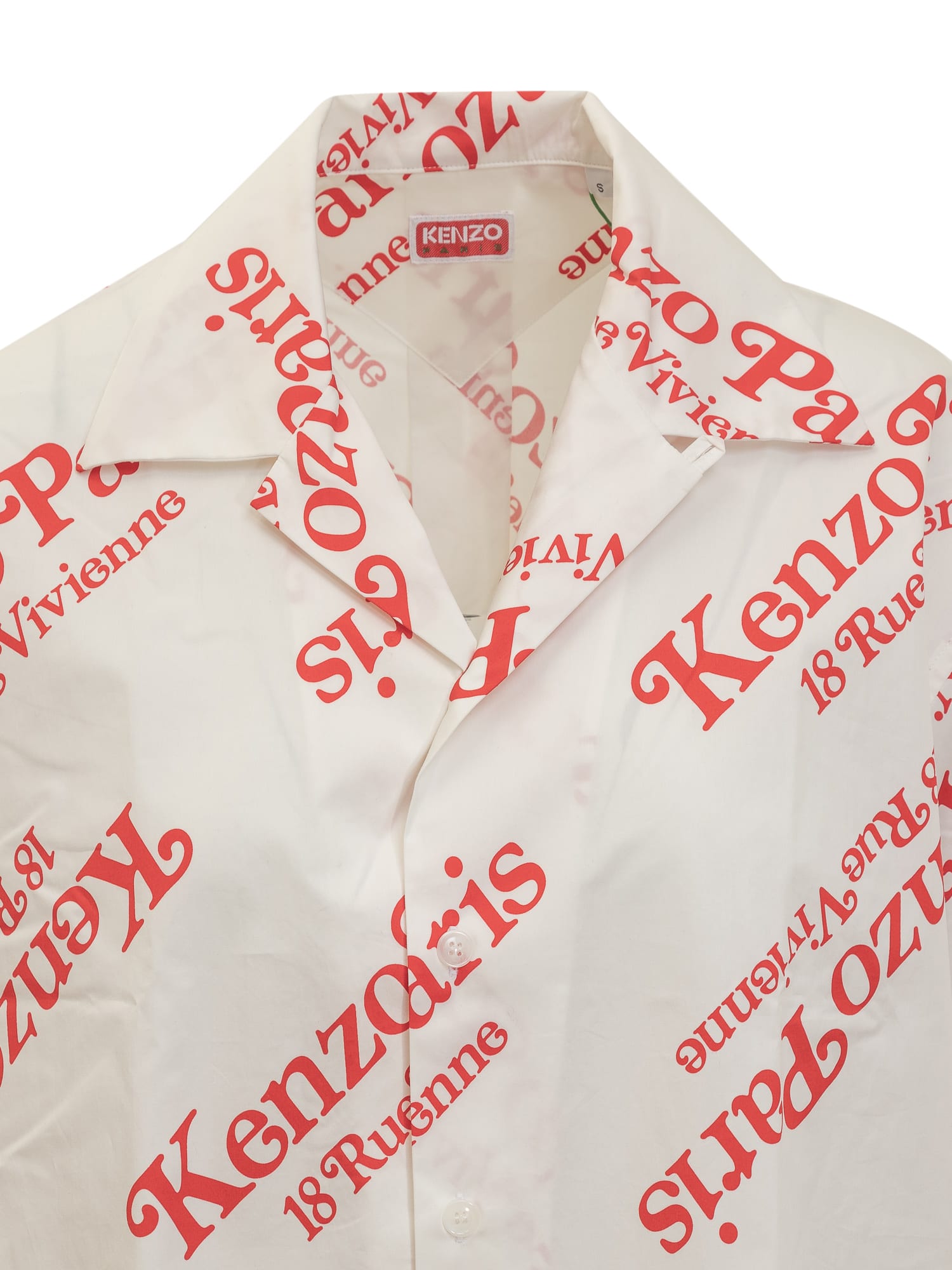Shop Kenzo By Verdy Boxy Shirt. In Off White