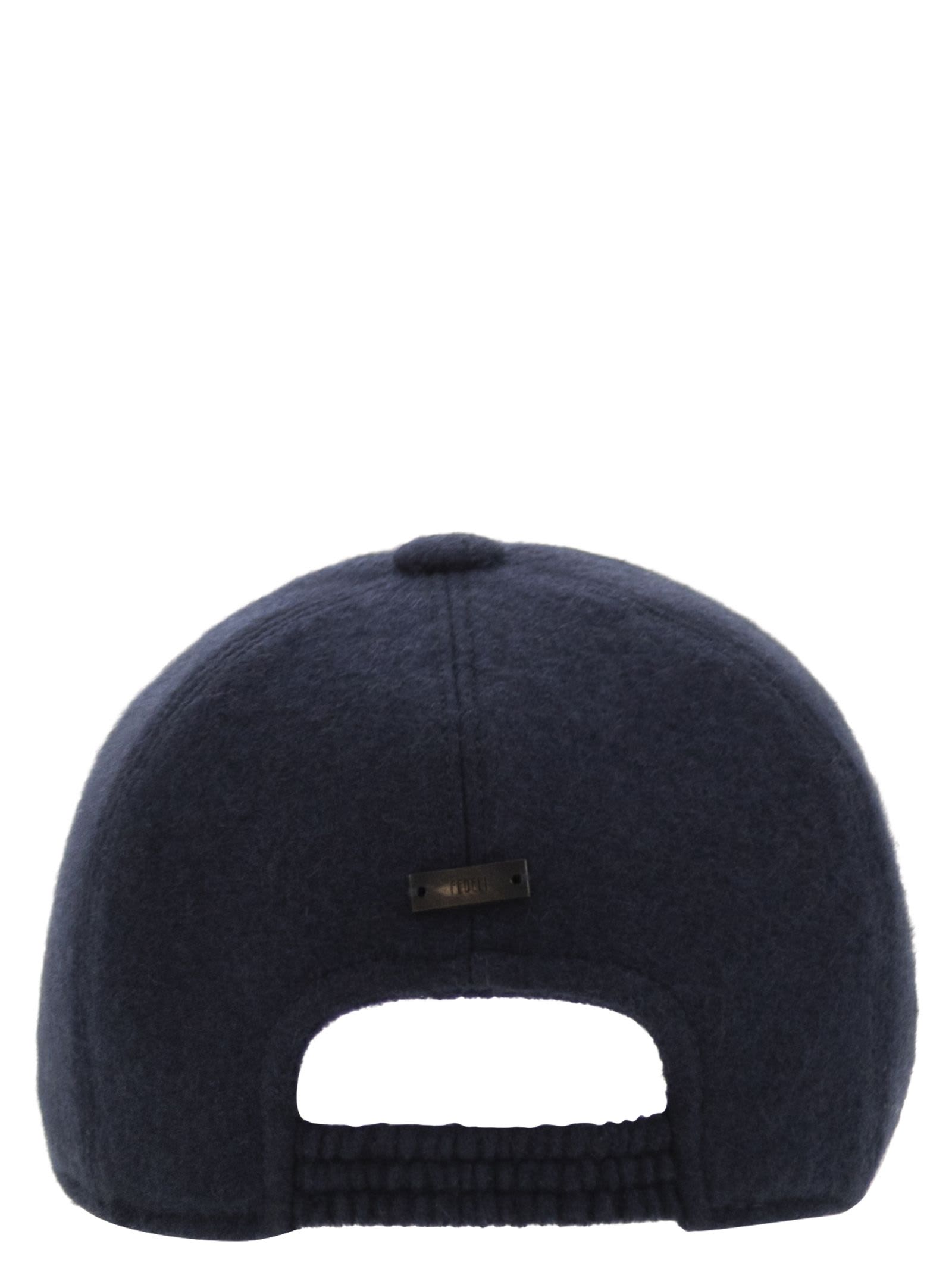 Fedeli Cashmere Hat In Blue