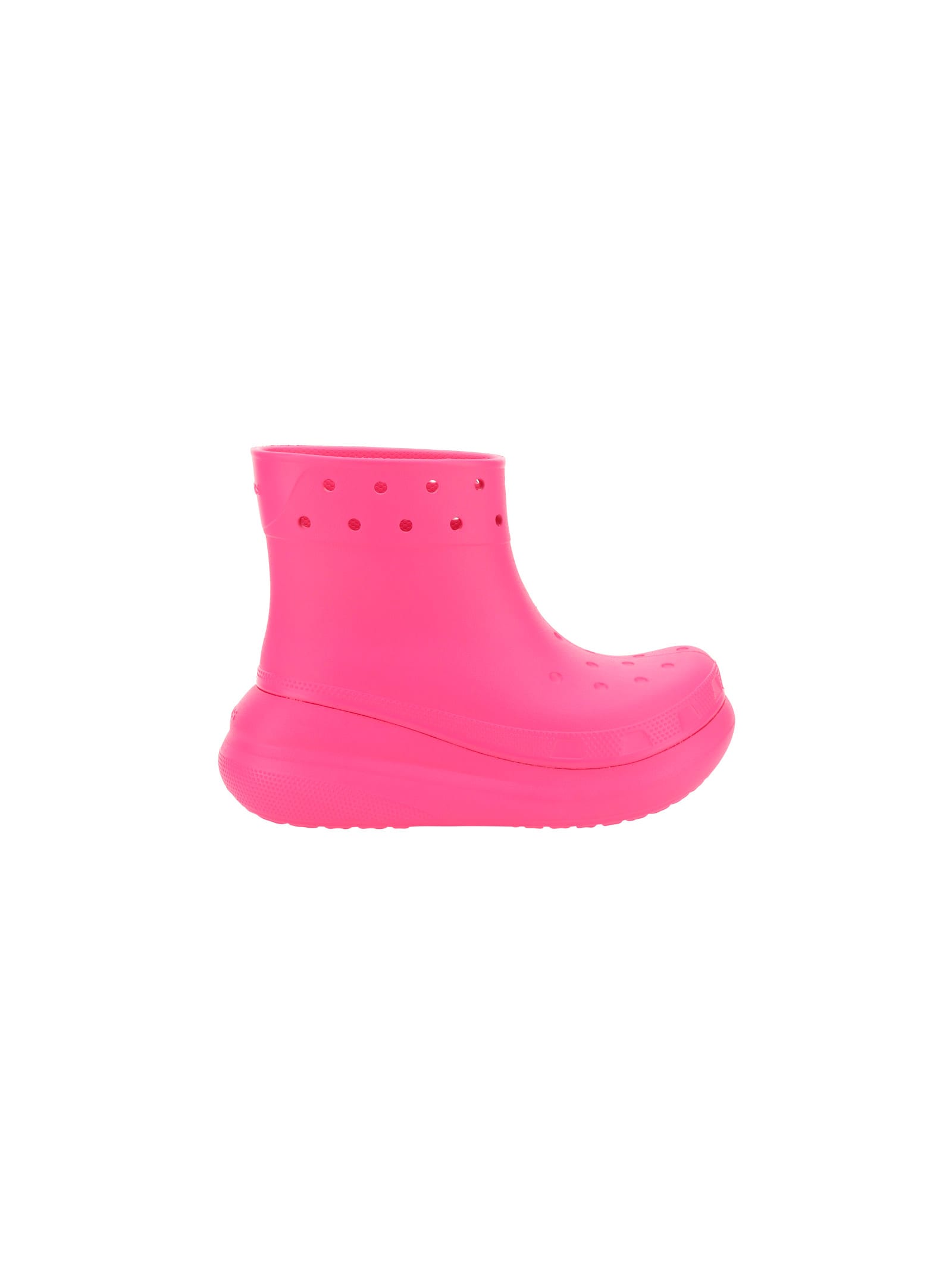 Shop Crocs Crush Rain Boots In Pink