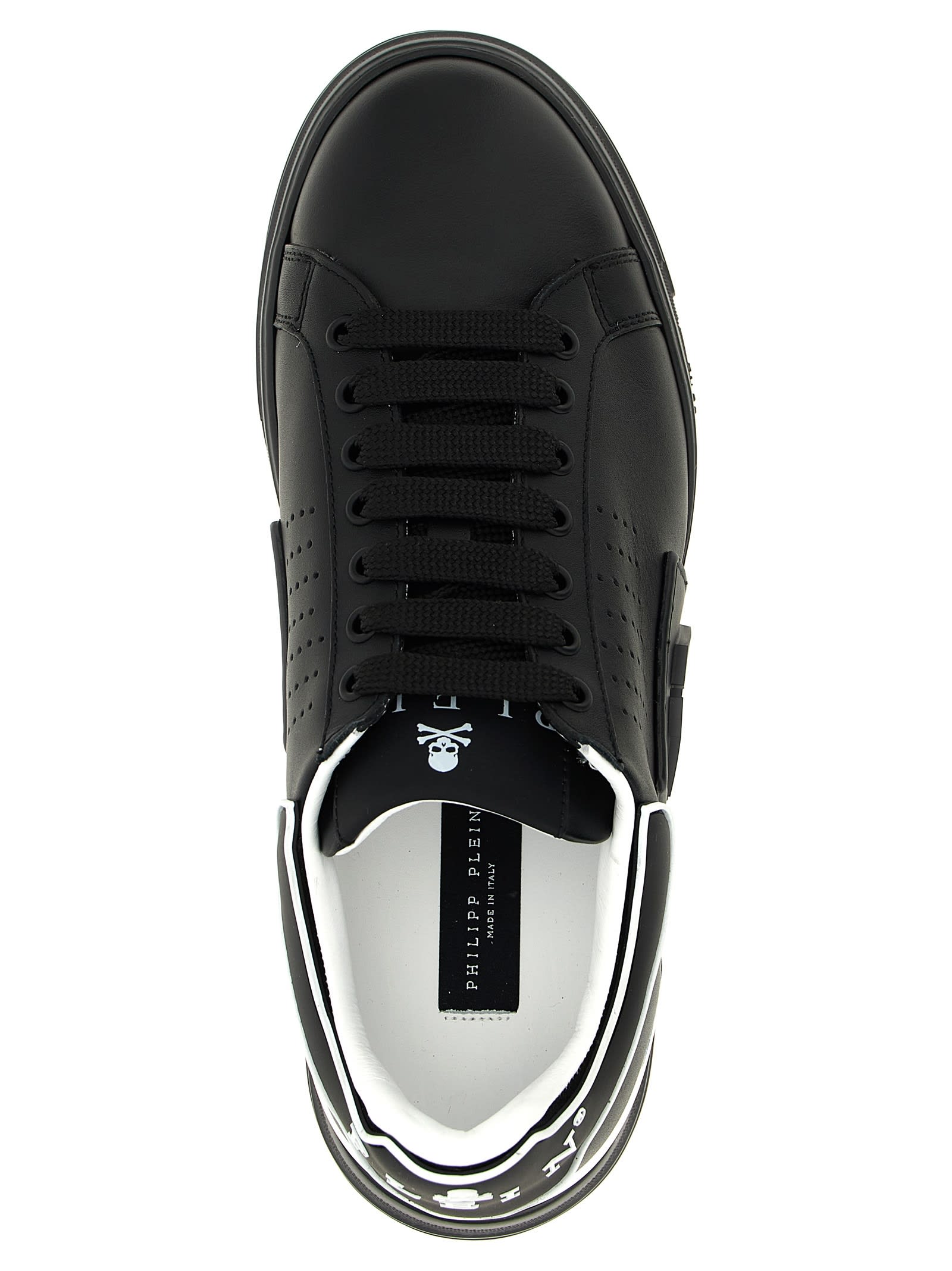 Philipp Plein Modern Hexagon Design Sneakers In Black