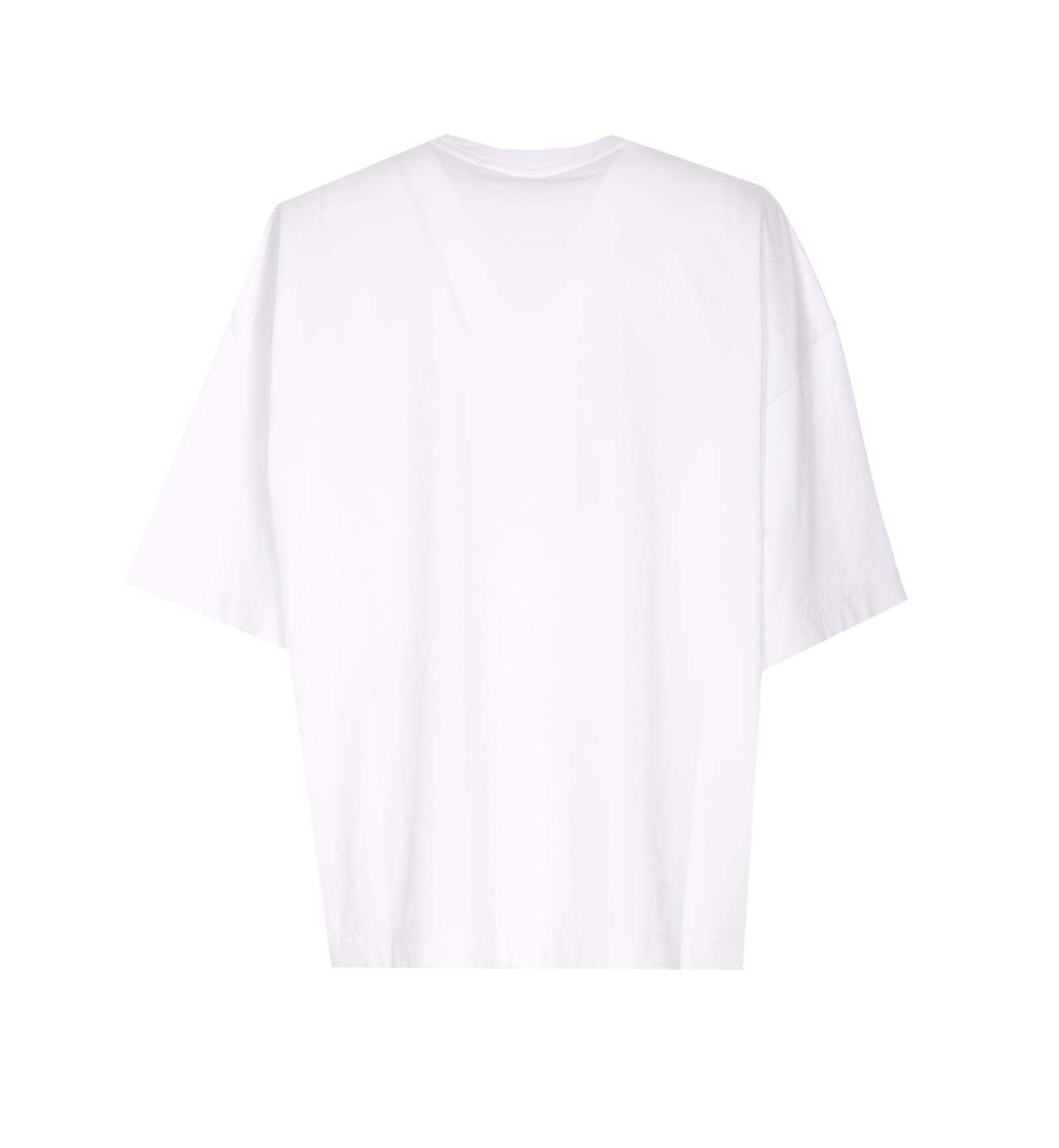 Alexander Wang Women Logo Boxy T-shirt With Rhinestone Star In White