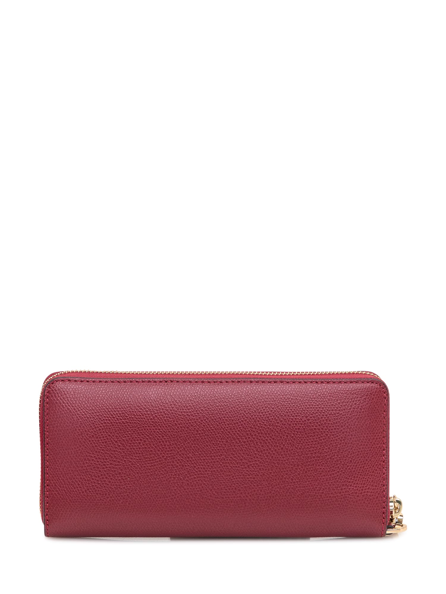 Shop Michael Michael Kors Jetset Travel Continental Wallet In Deep Red