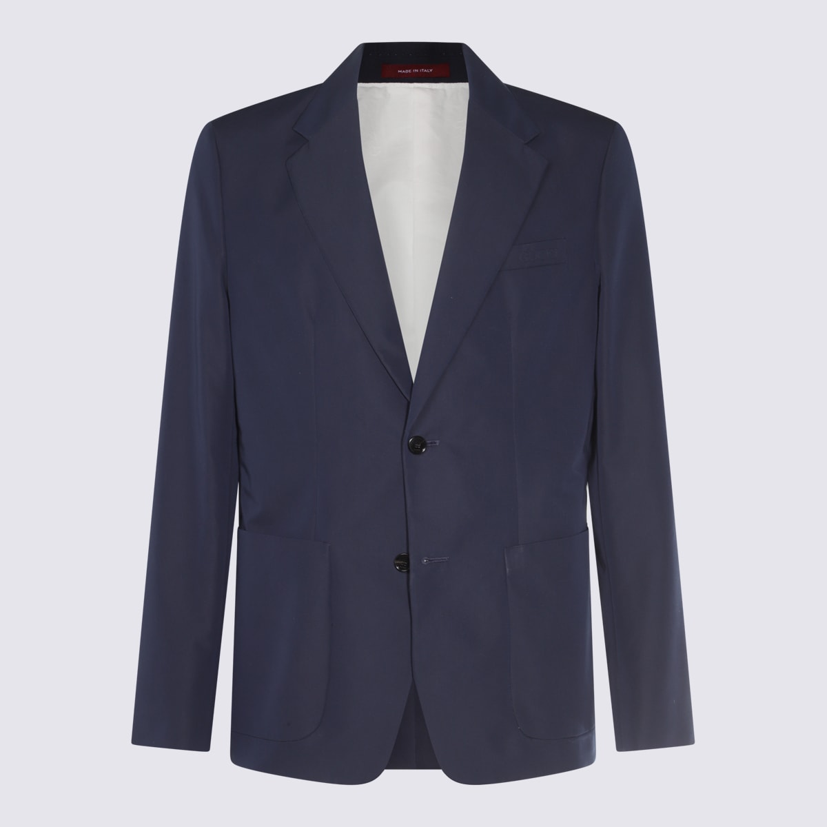 Navy Blue Cotton Blazer
