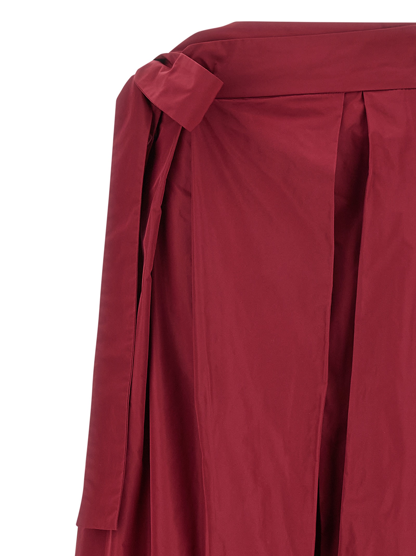 Pinko Maroon Cavallina Skirt In Burgundy