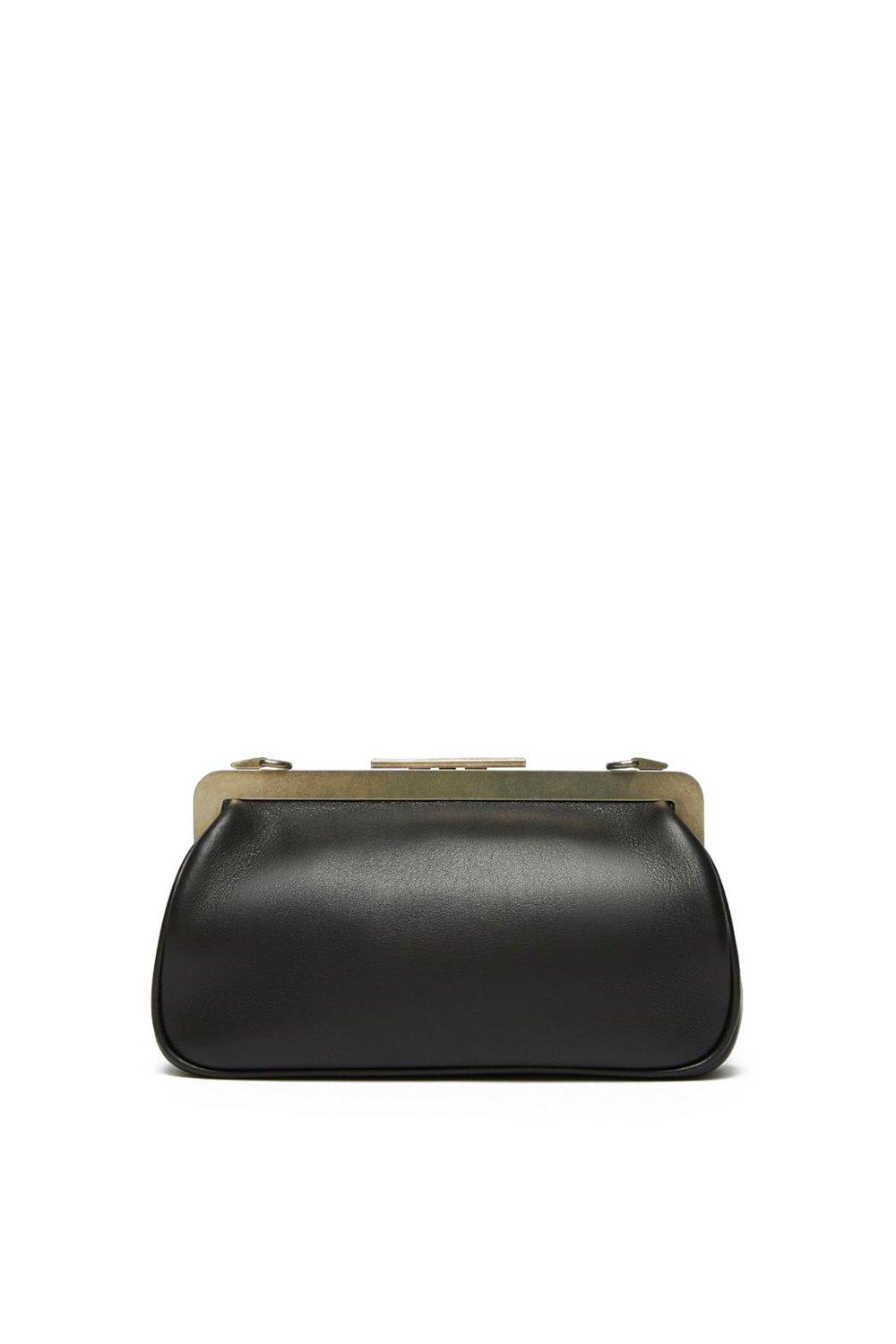 Max Mara Logo Detailed Shoulder Bag In Black