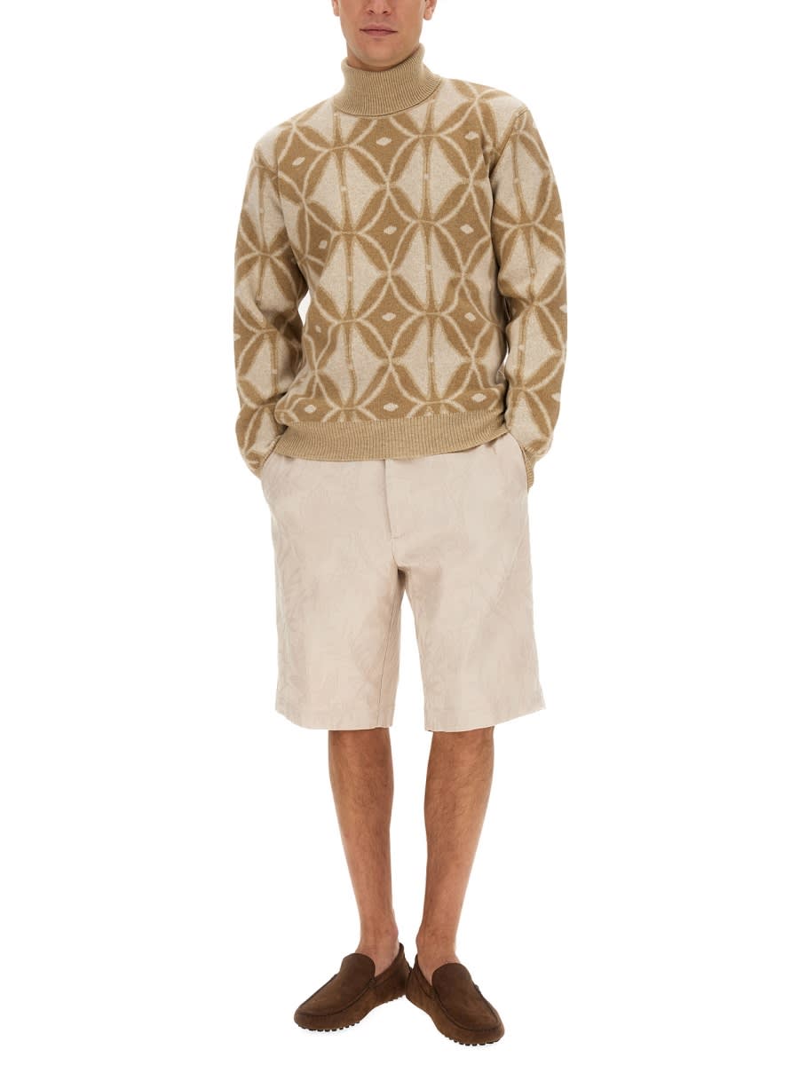 Shop Etro Wool Jersey. In Beige