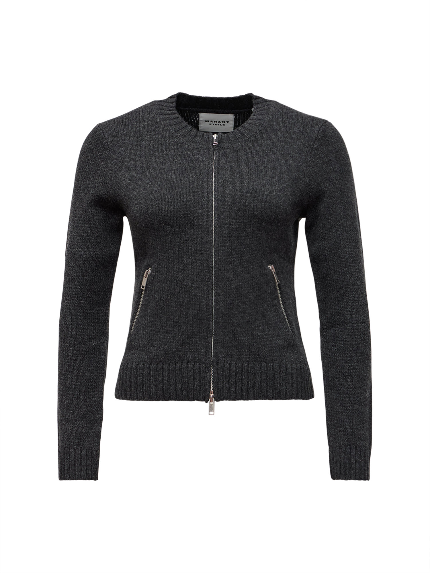 Shop Marant Etoile Lynda Cardigan In Anthracite