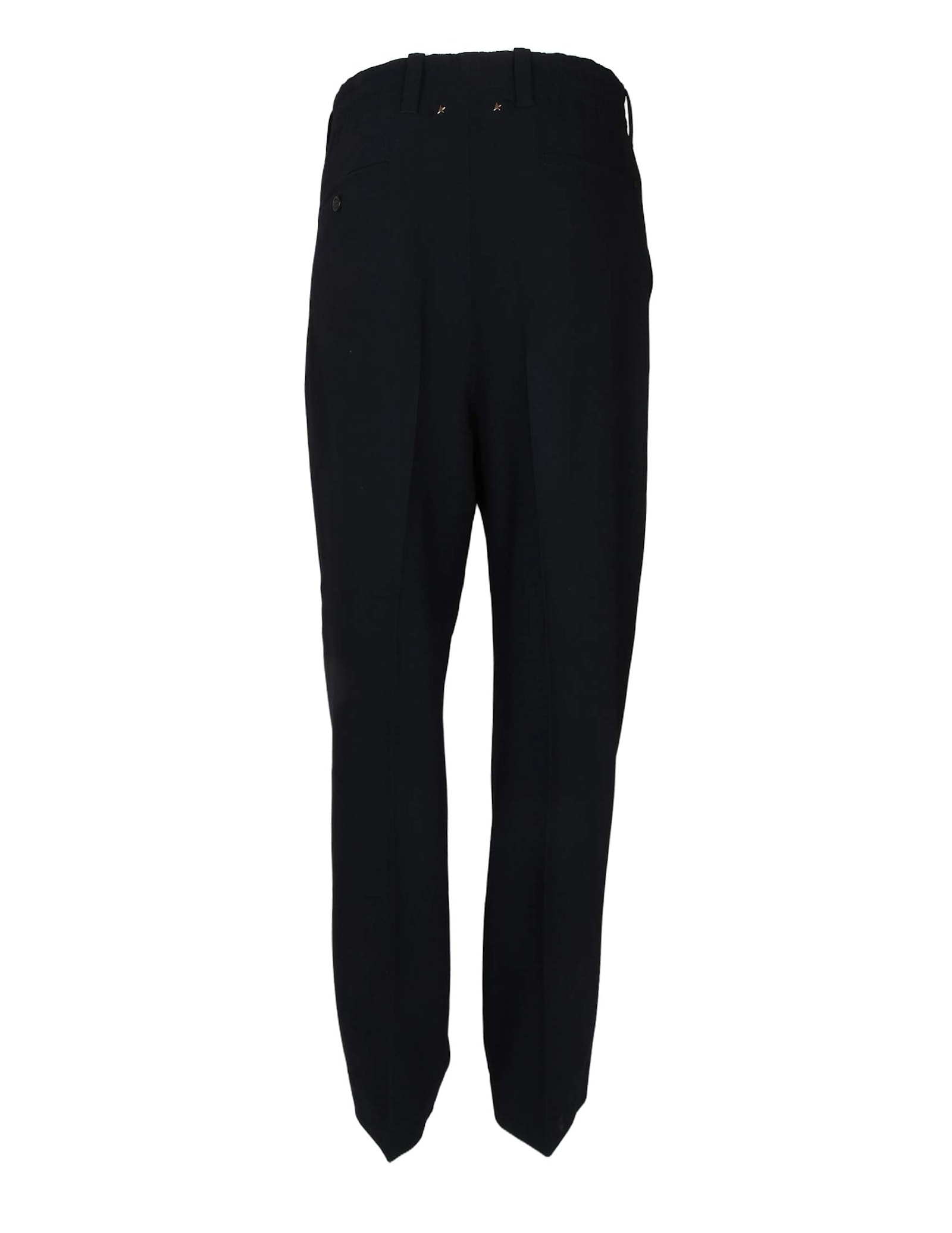 Shop Golden Goose Slacks Jogging Pants In Viscose Black Colour In Polar