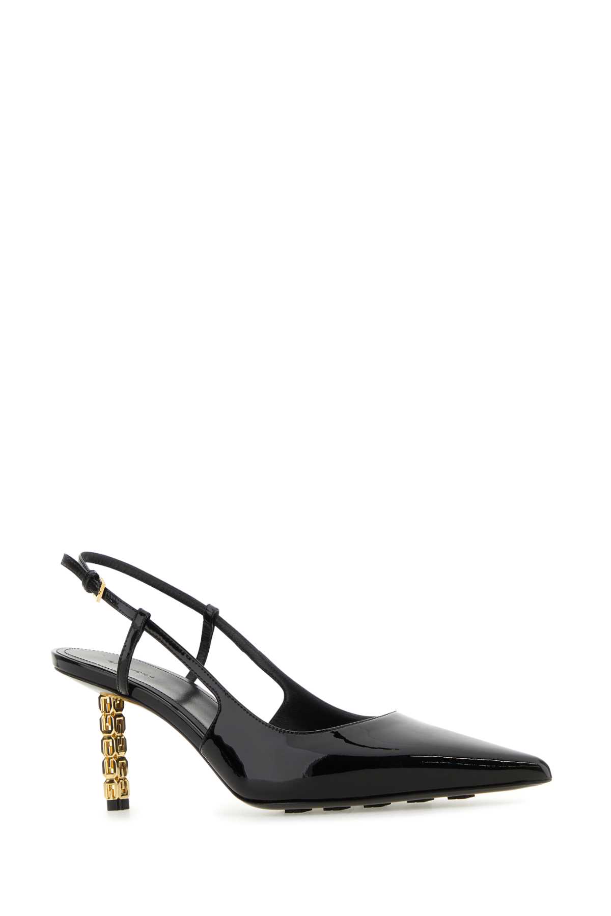 Givenchy Black Leather G-cube Pumps