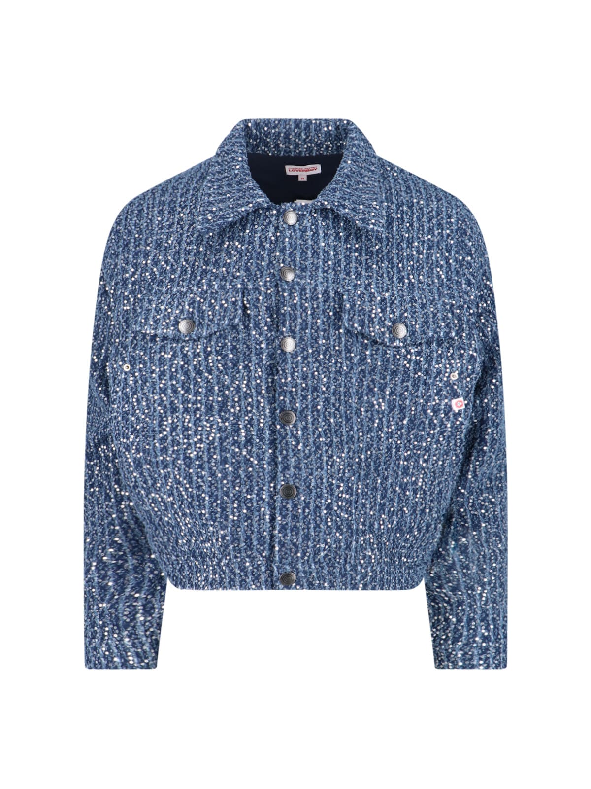 Charles Jeffrey Loverboy Art Denim Jacket In Blue