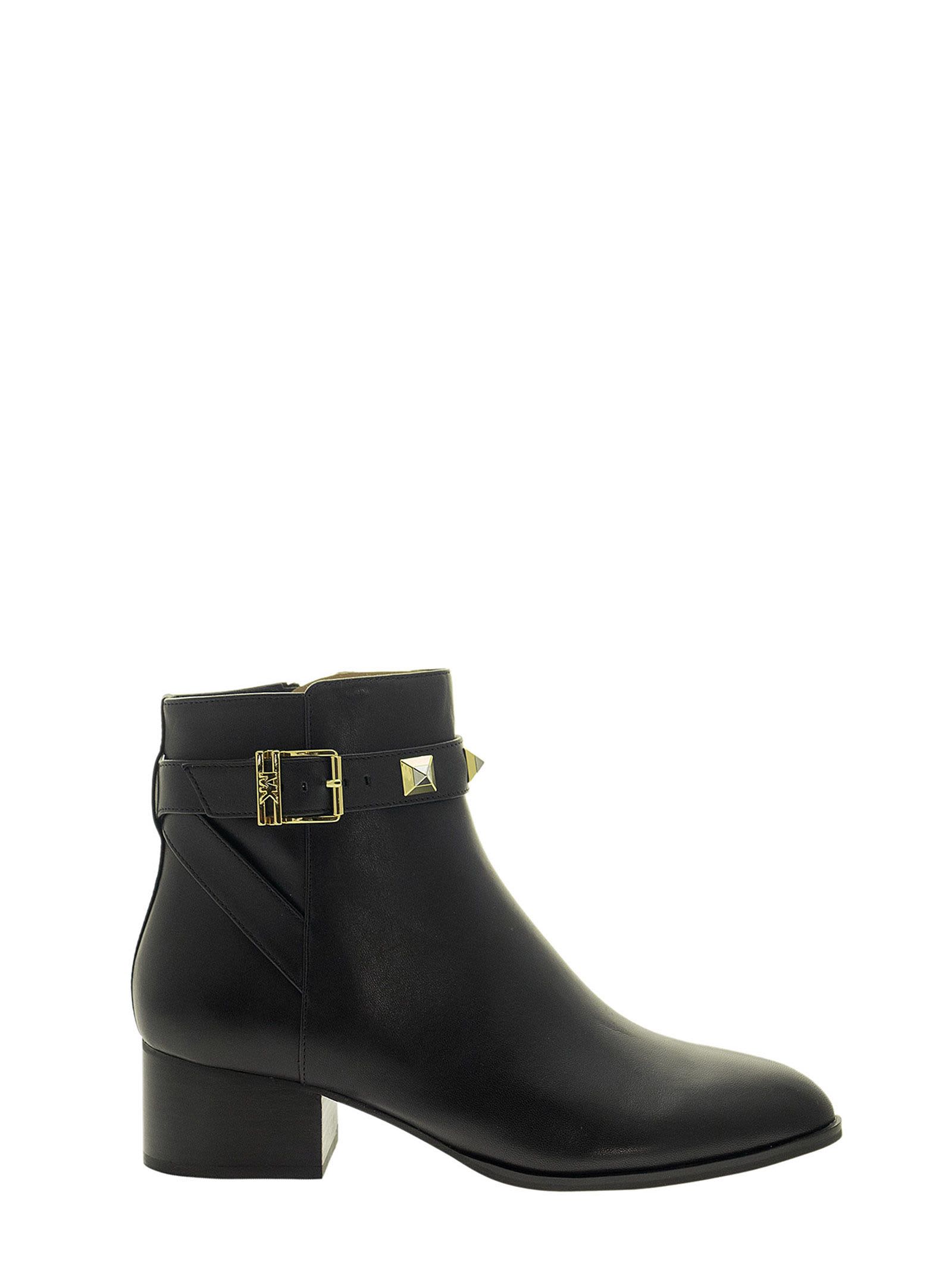 Michael Kors Britton Leather Ankle Boot