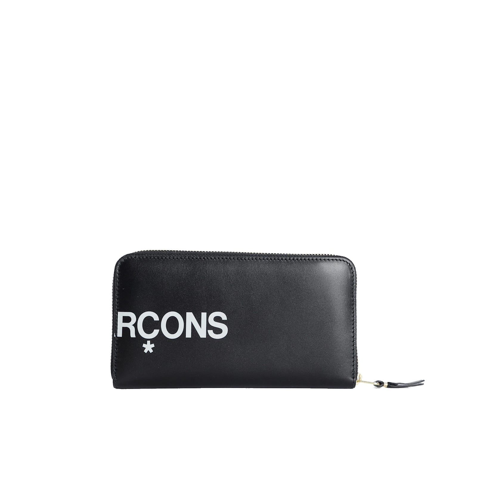 Comme Des Garçons Signature Logo Wallet In Black