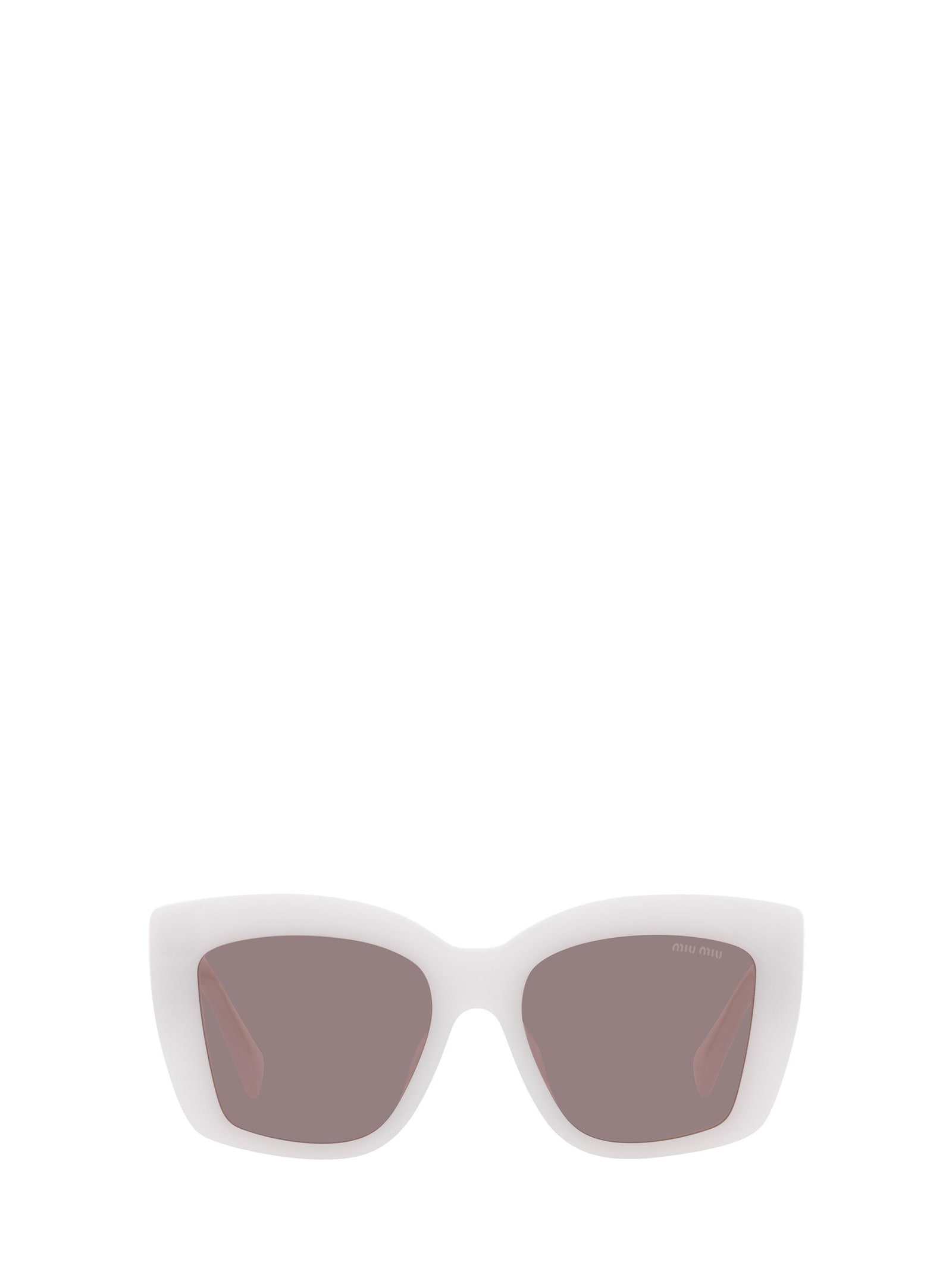 Miu Miu Eyewear Miu Miu Mu 04ws White Opal Sunglasses