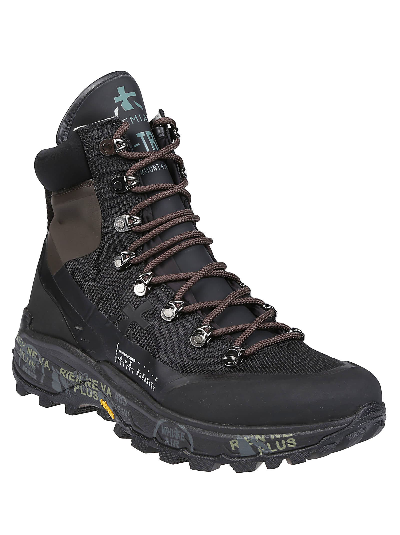 Premiata Ankle Boots Mid Treck In Black