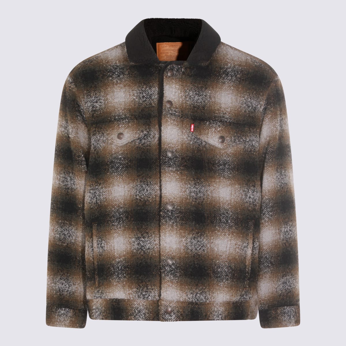 Levi's Multicolor Brown Cotton Casual Jacket In Multi