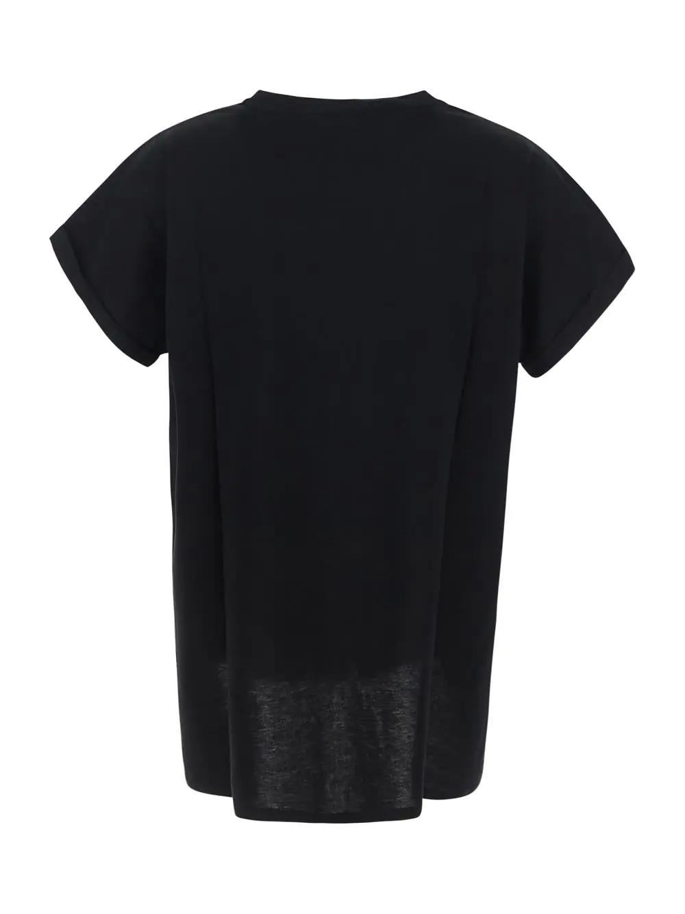 Shop Balmain Logoed T-shirt In Black