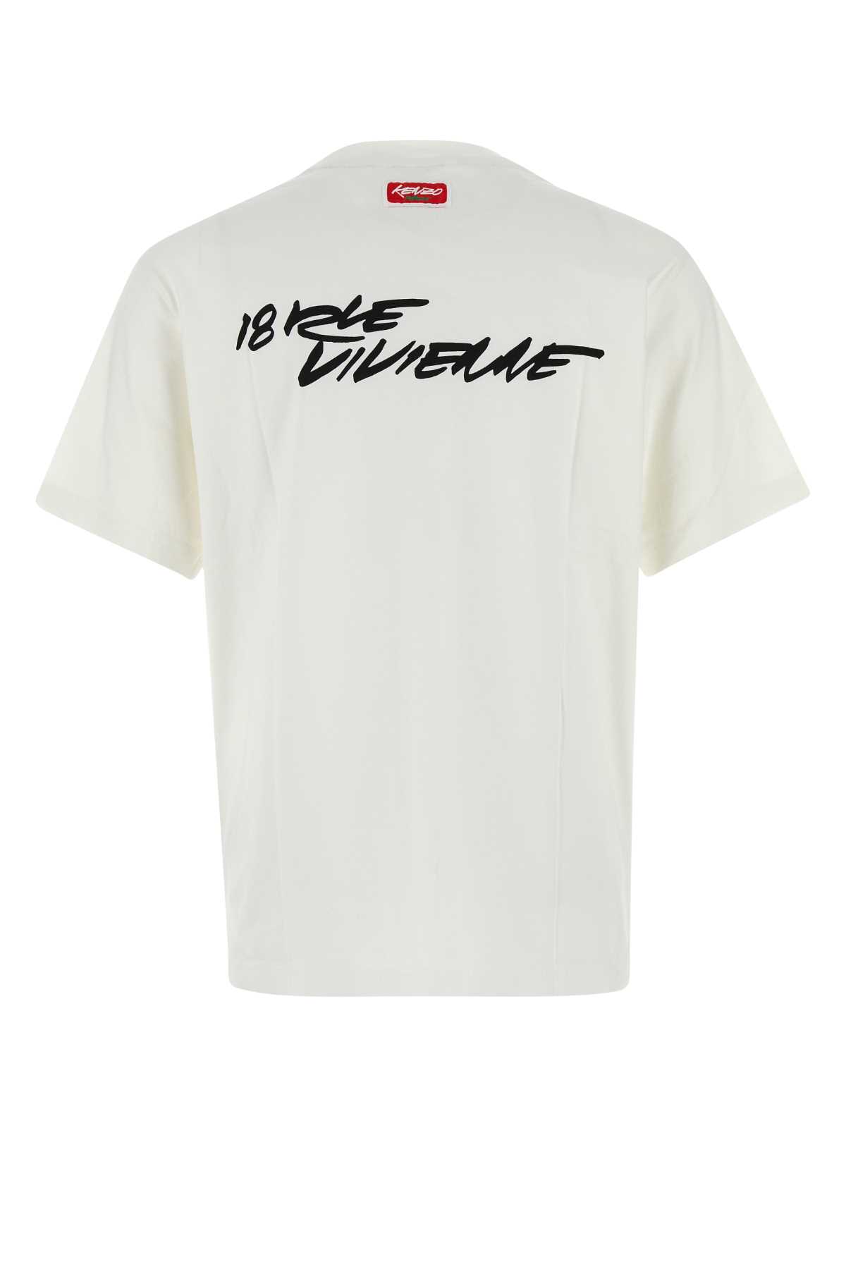 Kenzo X Futura 2000 Cotton T-shirt In White