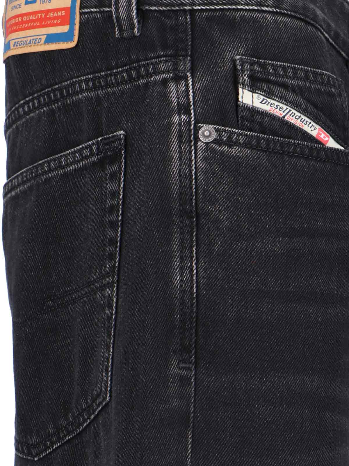 Shop Diesel Straight Jeans 2001 D-macro 09i35 In Nero