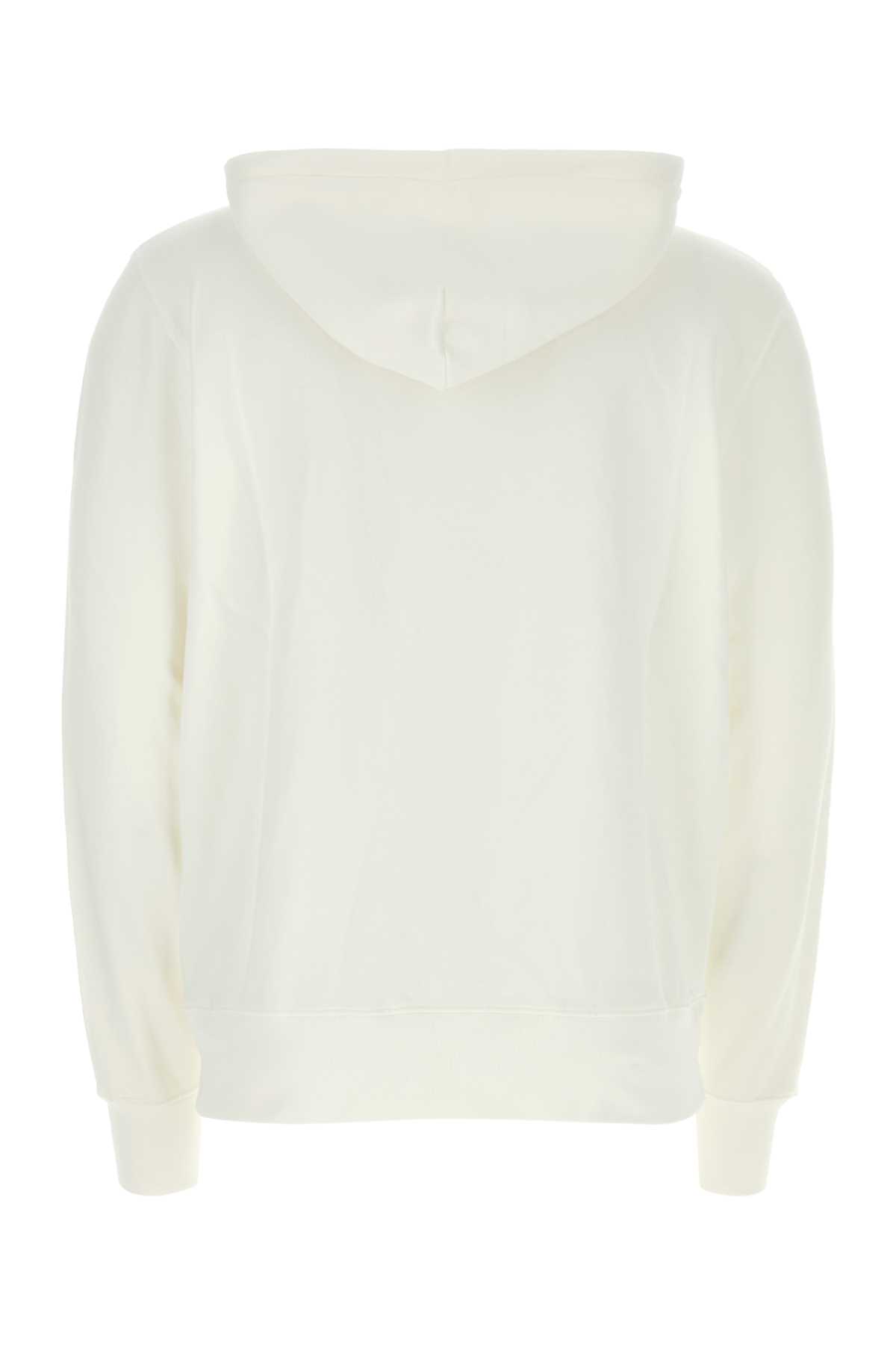Shop Autry White Cotton Sweatshirt In 508w