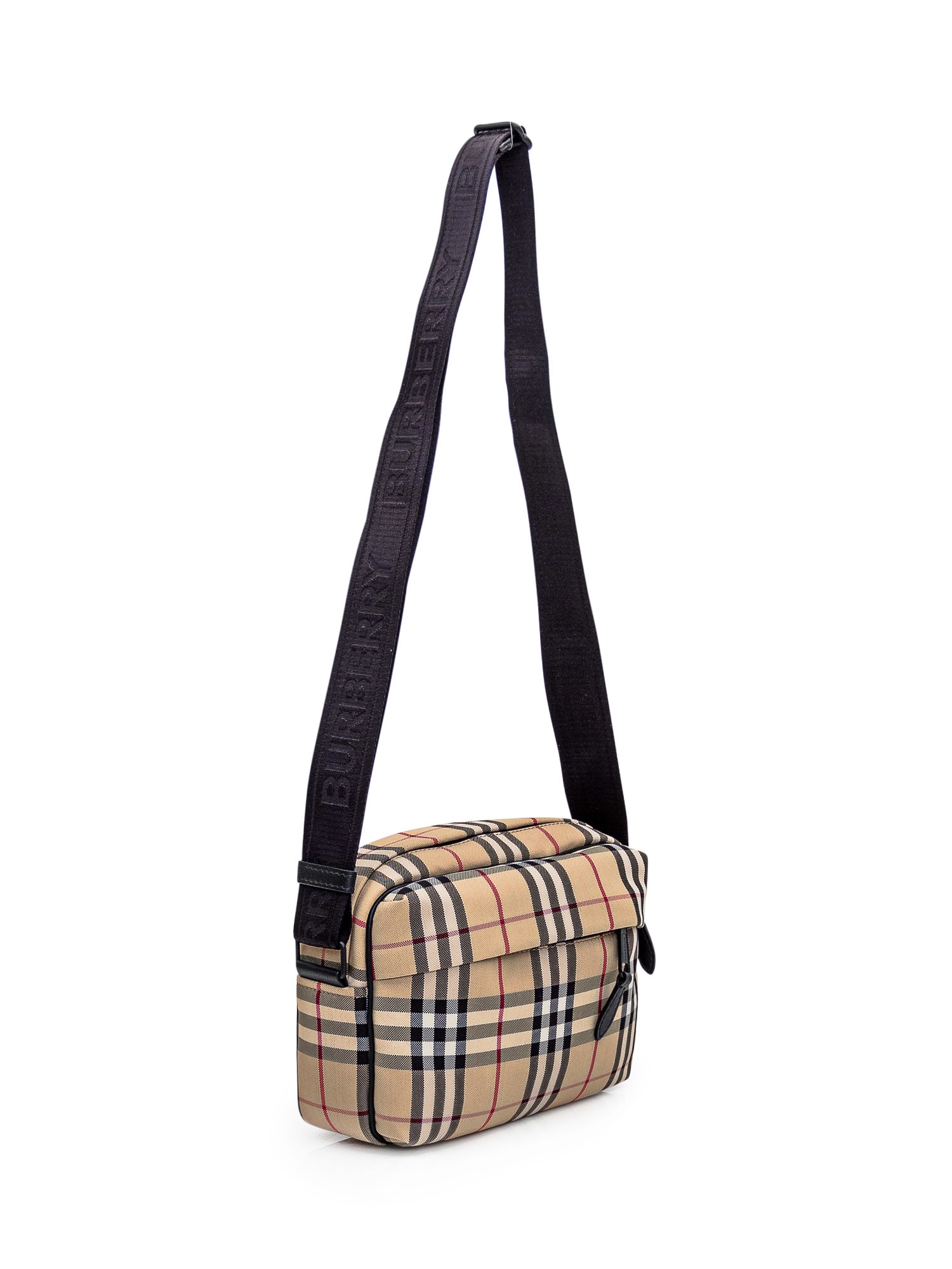 Shop Burberry Check Bag In A7026