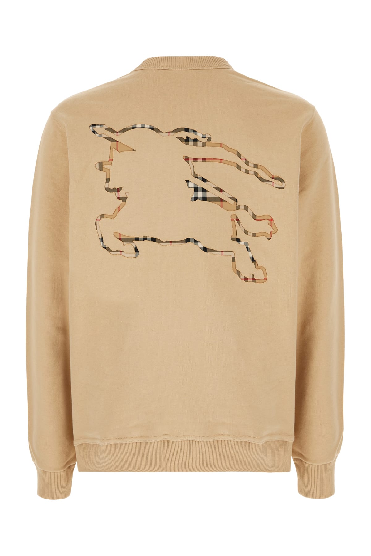 Shop Burberry Beige Cotton Oversize Sweatshirt In A7405