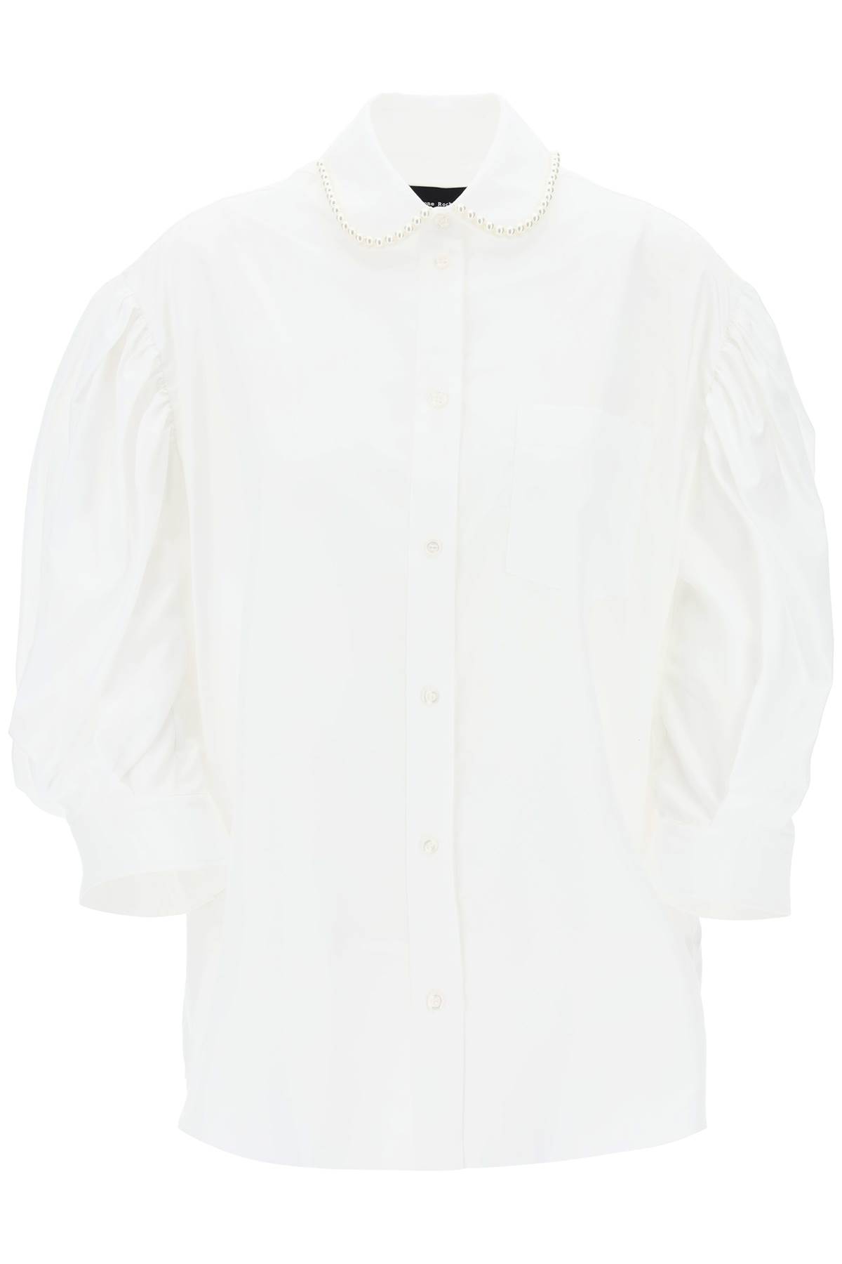 Puff Sleeve Shirt With Embellishment