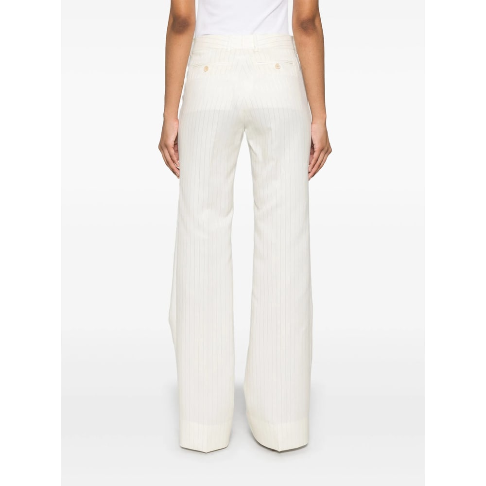 Tom Ford Pinstriped Trousers In Neutral